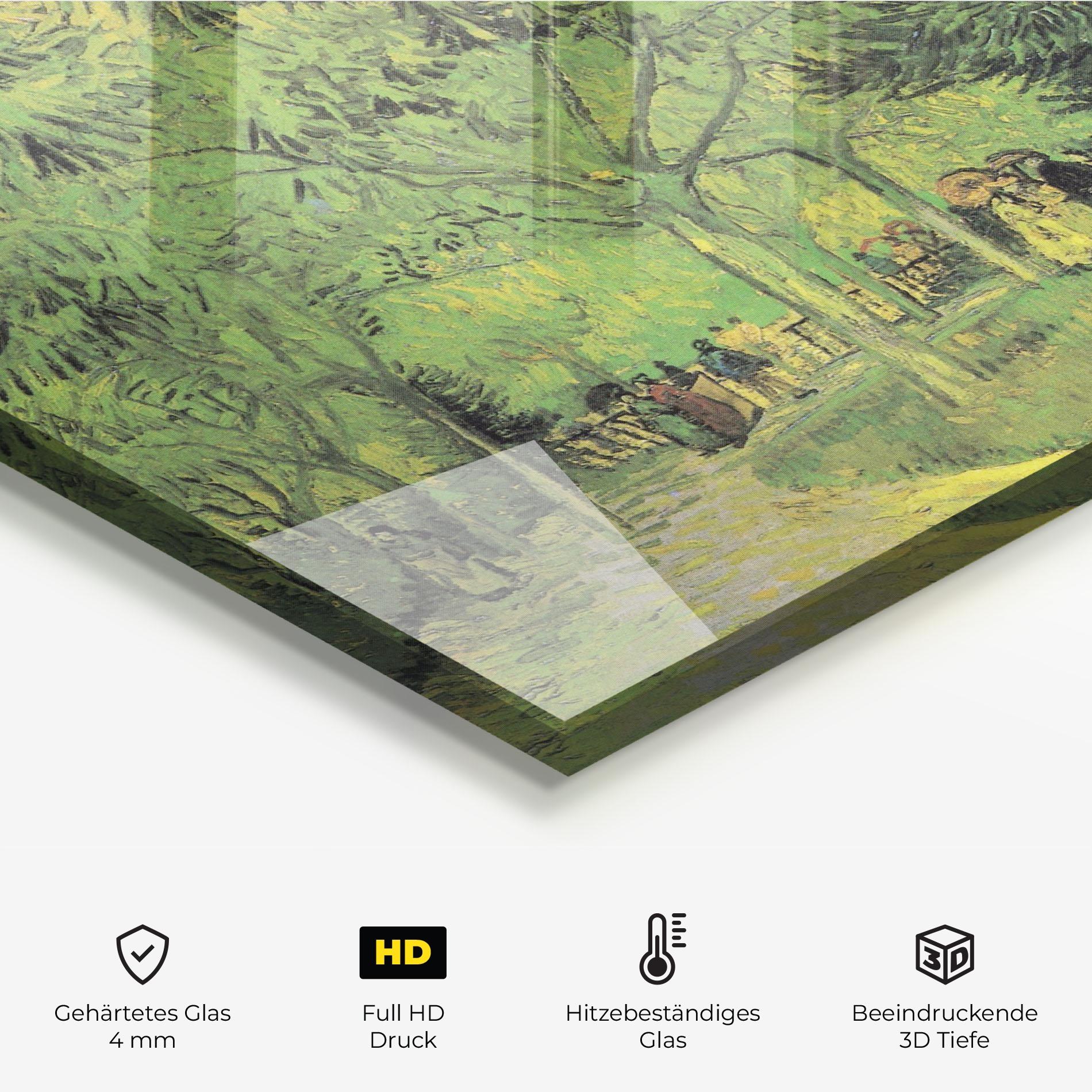 Küchenrückwand Glas Park Of Arles mockup 2