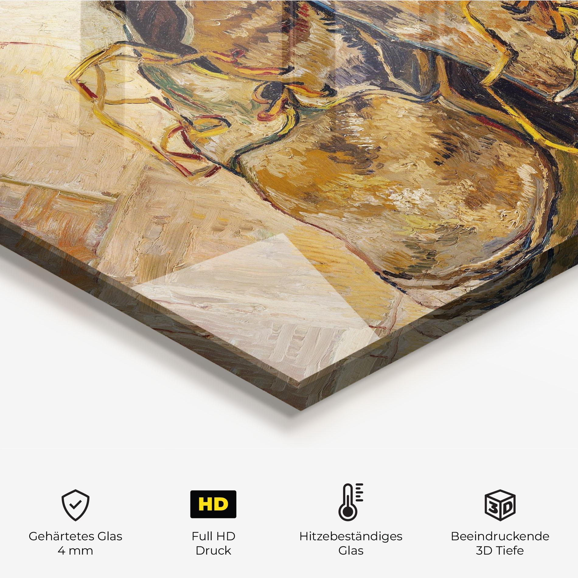 Küchenrückwand Glas Shoes Van Gogh mockup 2