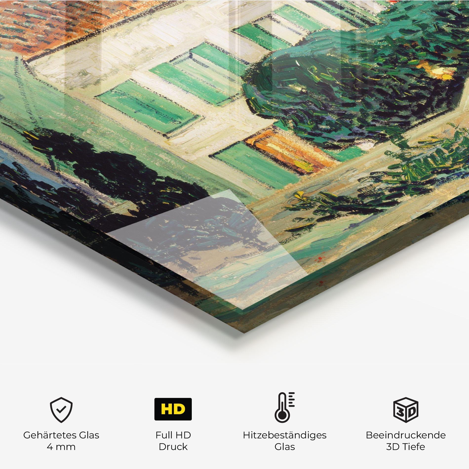 Küchenrückwand Glas White House Night mockup 2