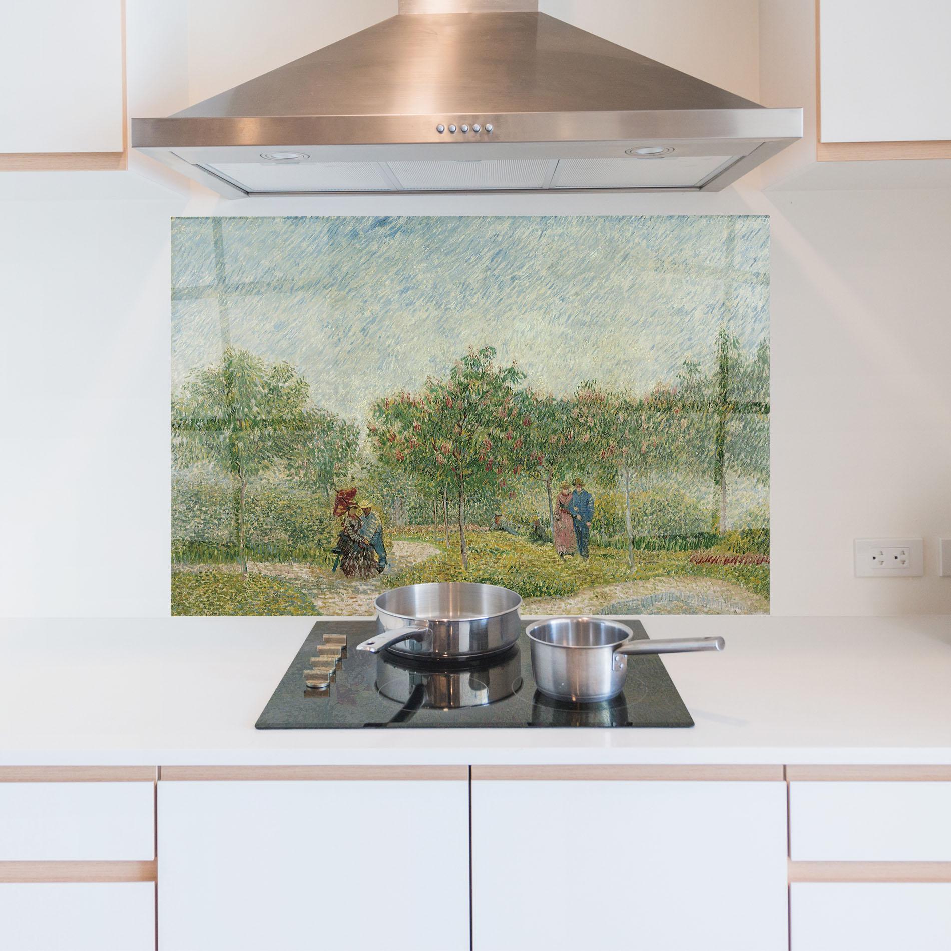 Küchenrückwand Glas Montmartre Met Geliefden mockup 5