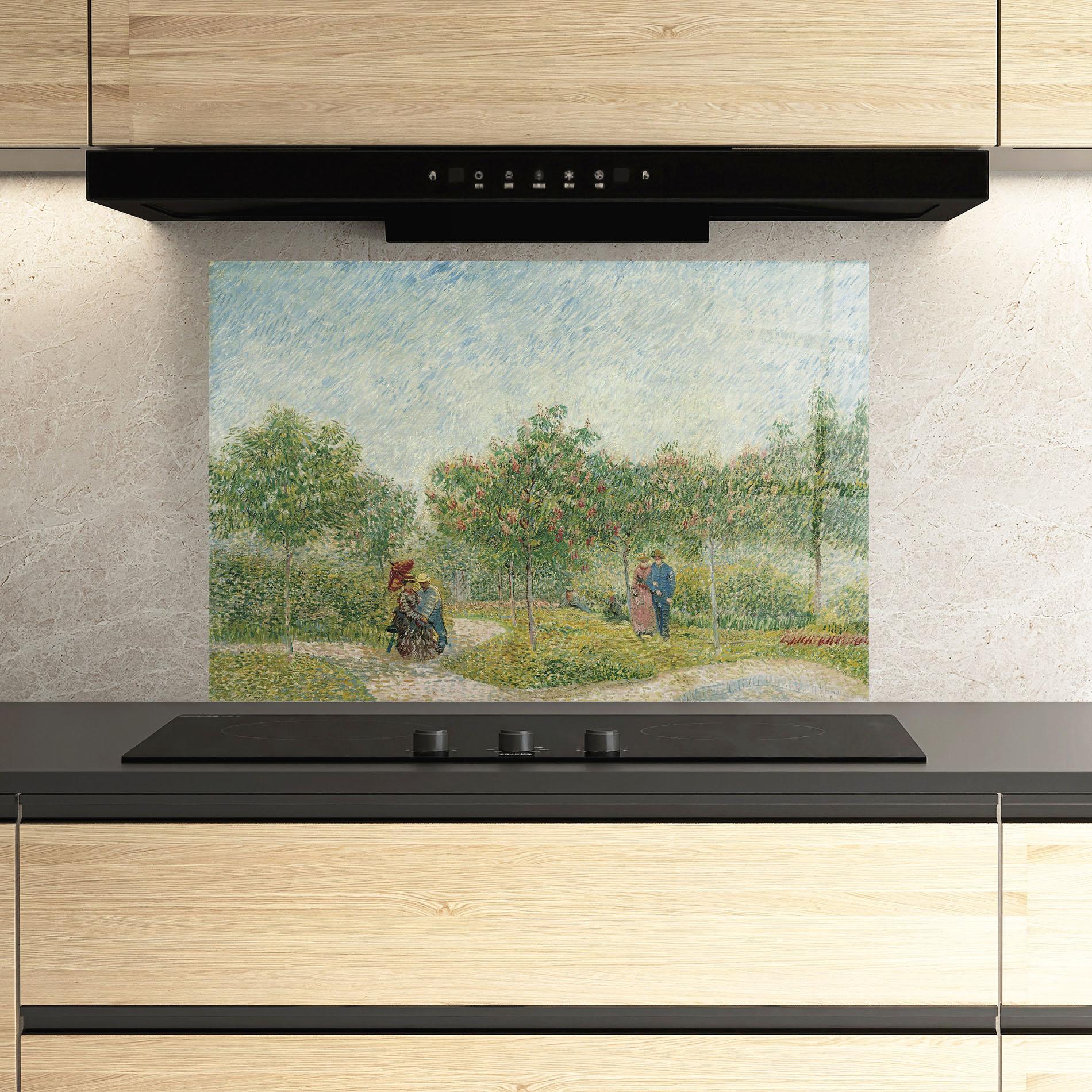 Küchenrückwand Glas Montmartre Met Geliefden mockup 3