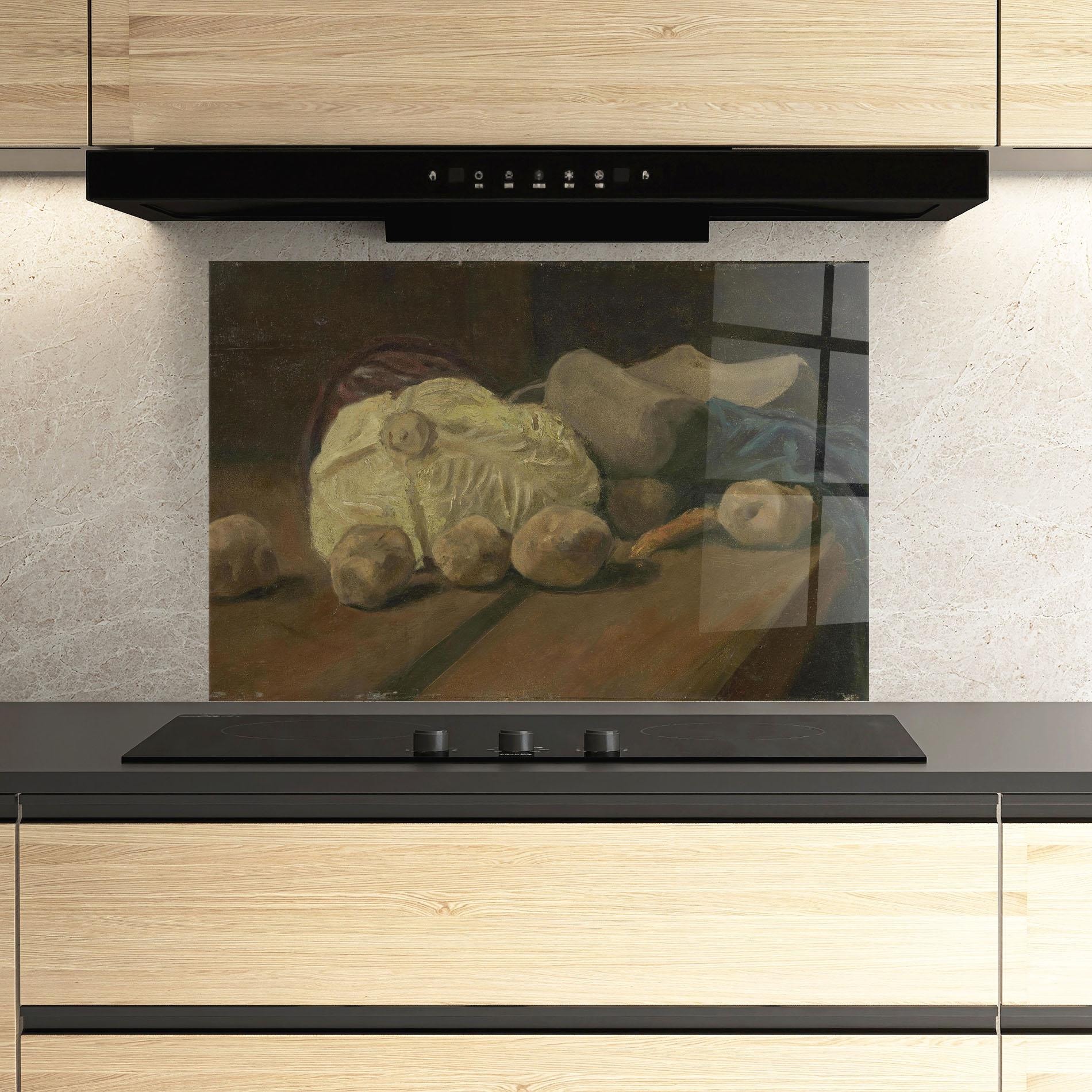 Küchenrückwand Glas Stilleven Met Kool mockup 3