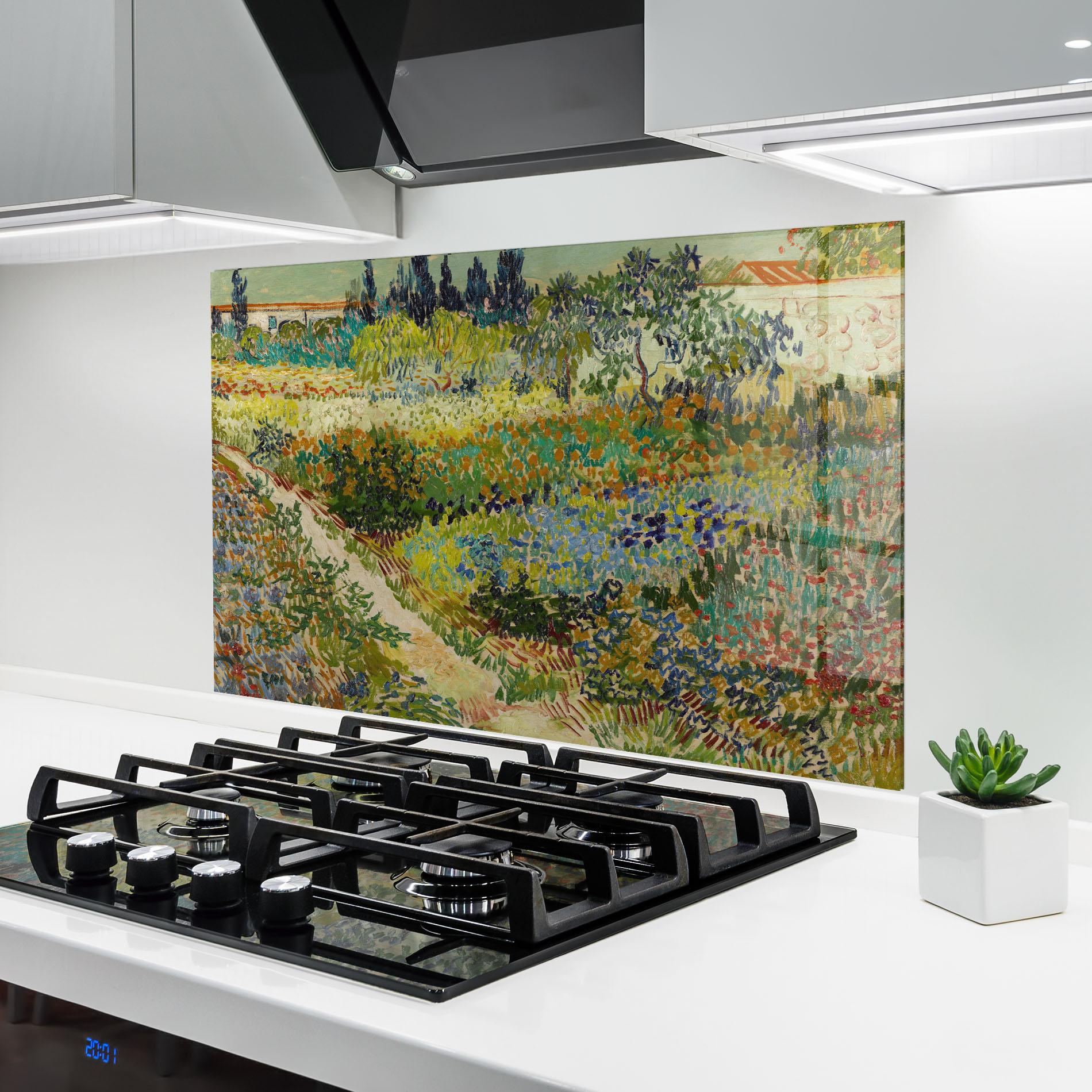 Küchenrückwand Glas Garden At Arles mockup 6