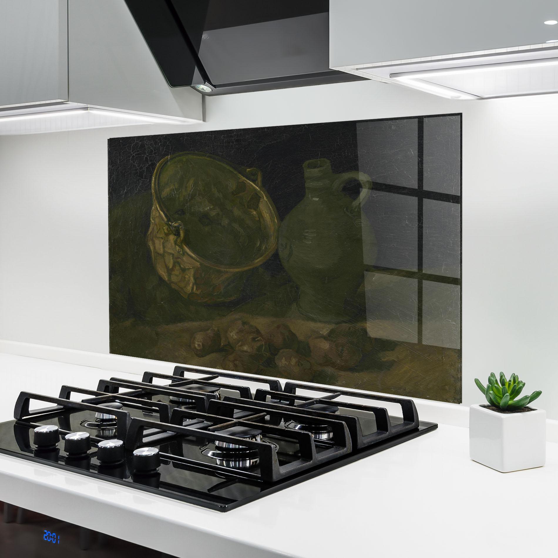 Küchenrückwand Glas Met Koperen Ketel mockup 6