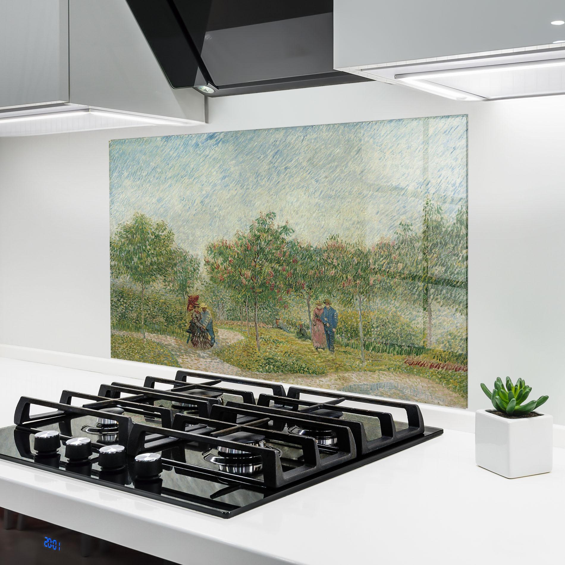 Küchenrückwand Glas Montmartre Met Geliefden mockup 6