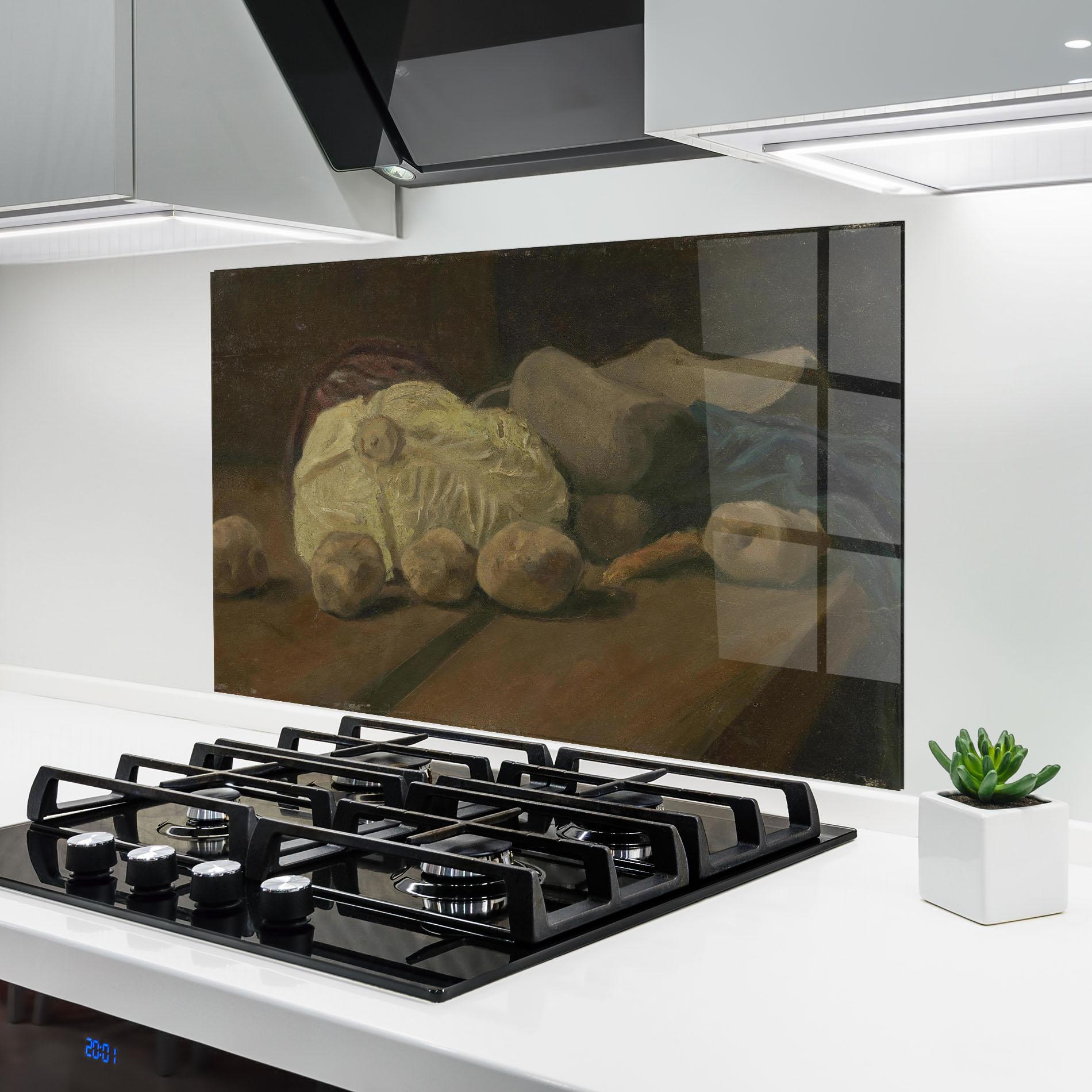 Küchenrückwand Glas Stilleven Met Kool mockup 6