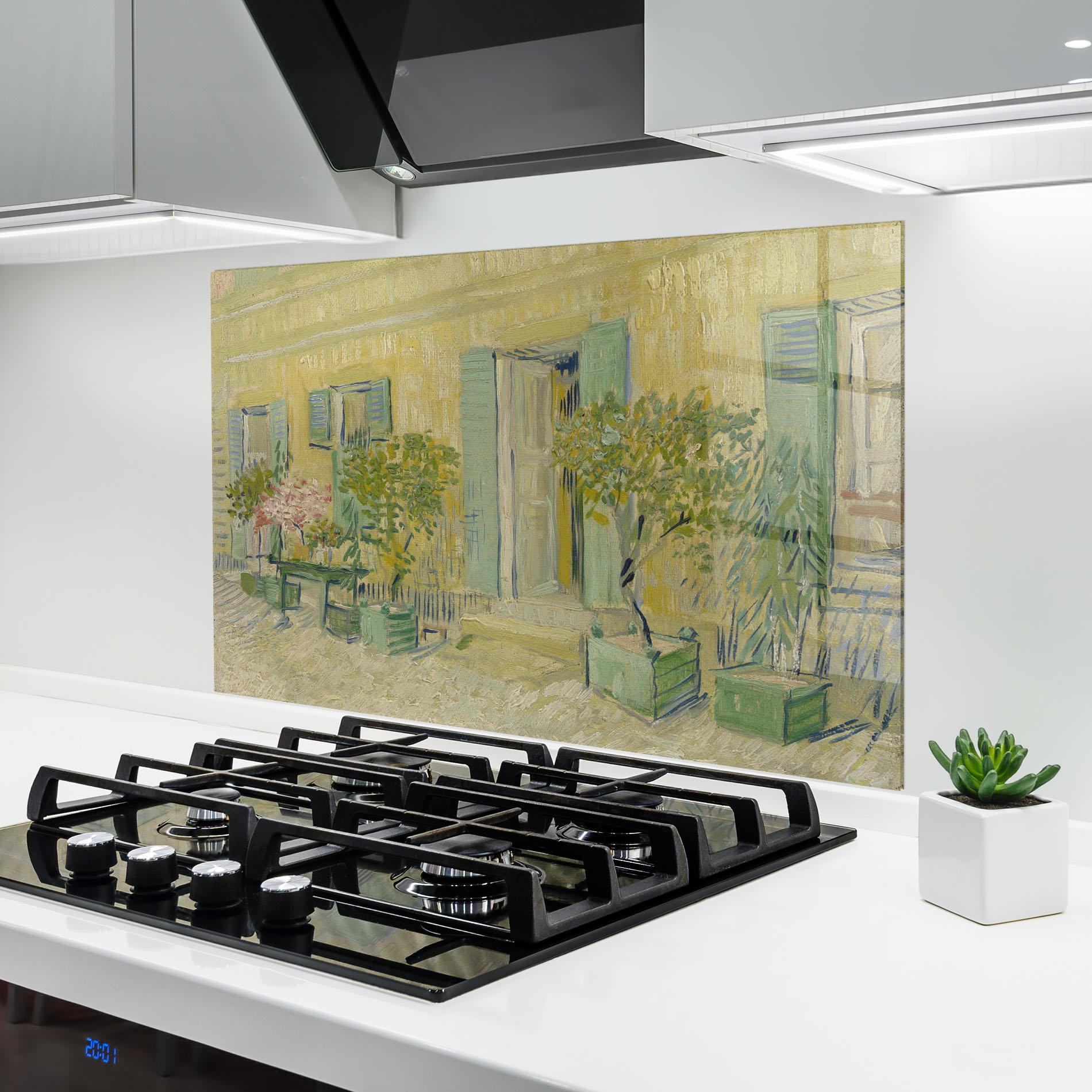 Küchenrückwand Glas Voor Een Restaurant mockup 6
