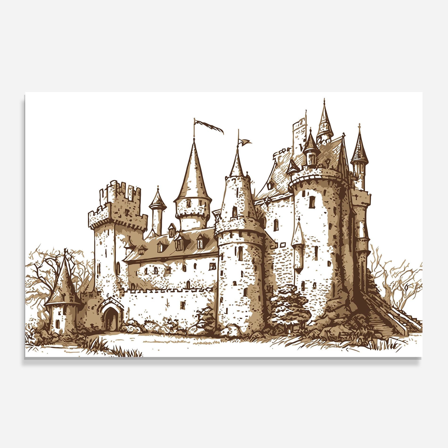 Brown Line Castle mockup 0
