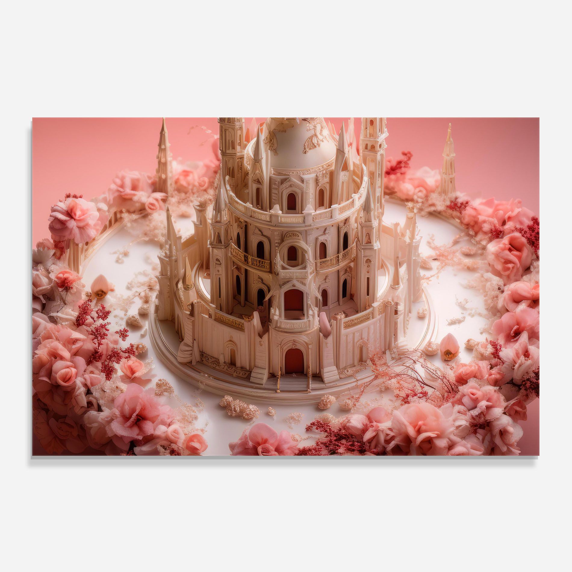Cream Castle Flower mockup 0