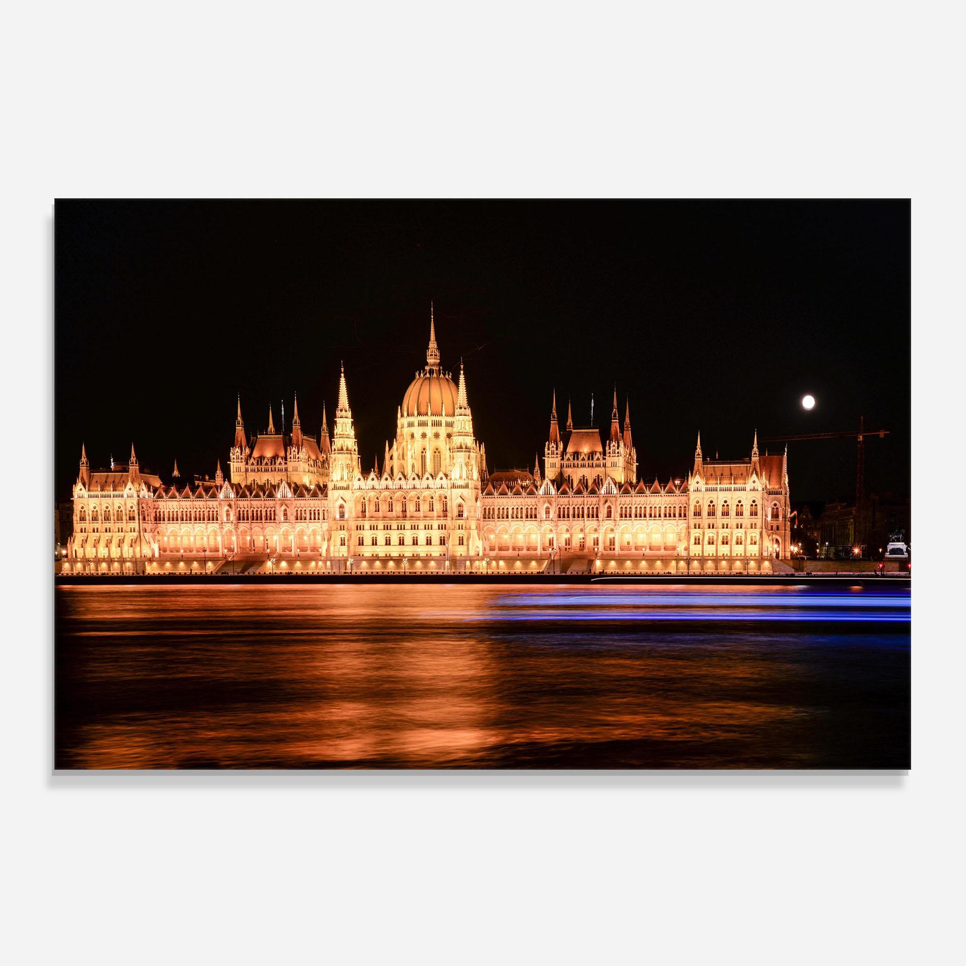 Küchenrückwand Glas Night Reflection mockup 0