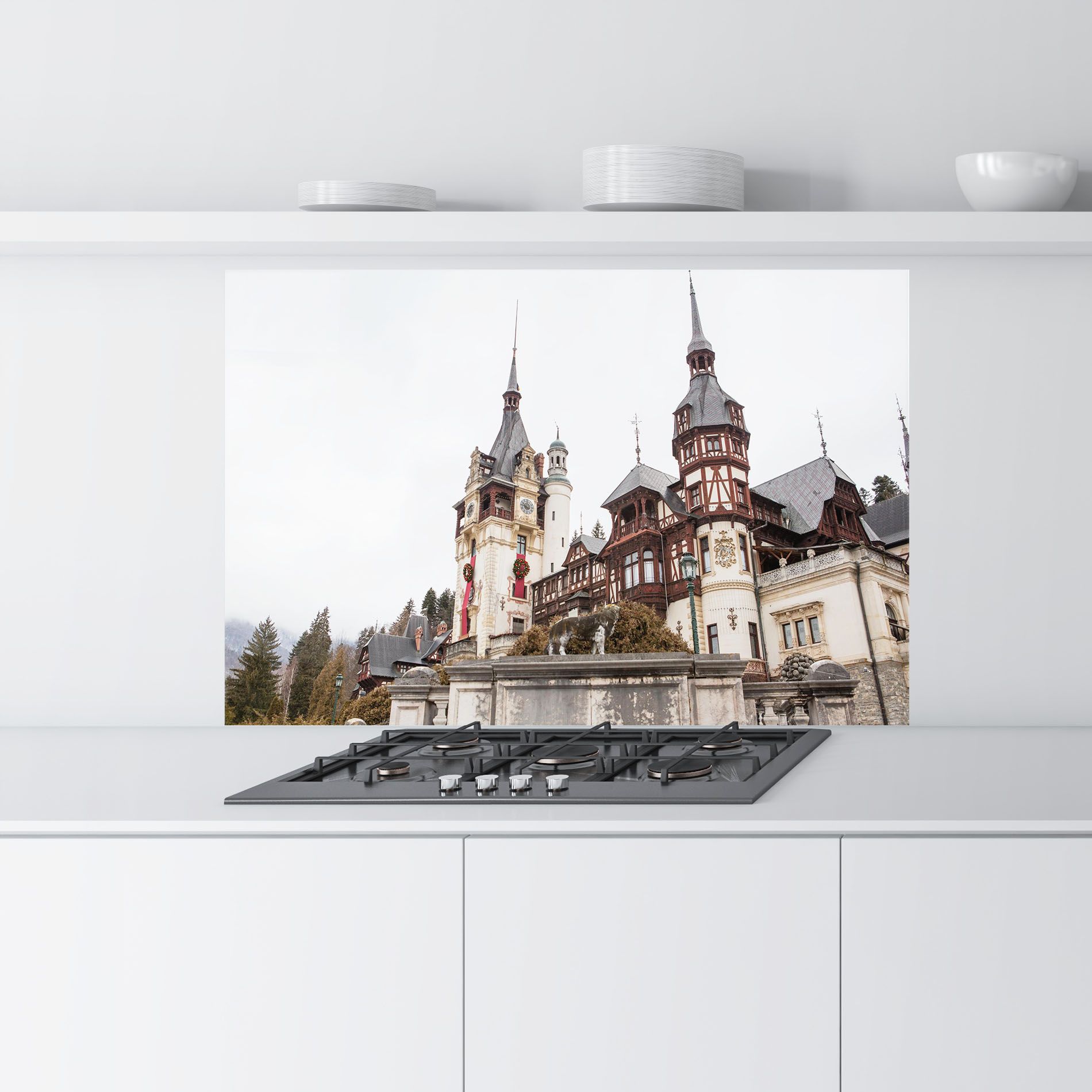 Medieval Castle Sinaia mockup 9