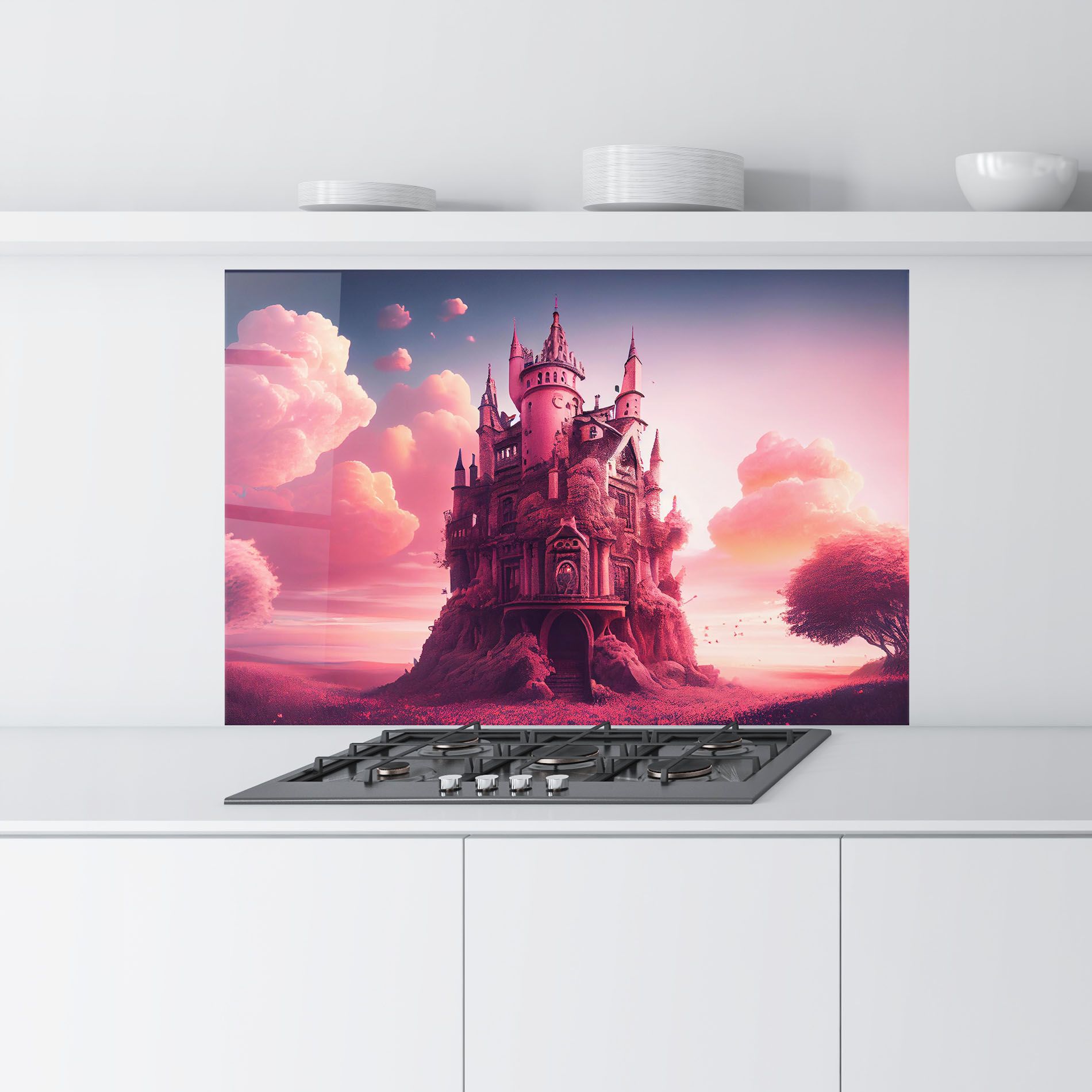 Pink Cute Castle mockup 9