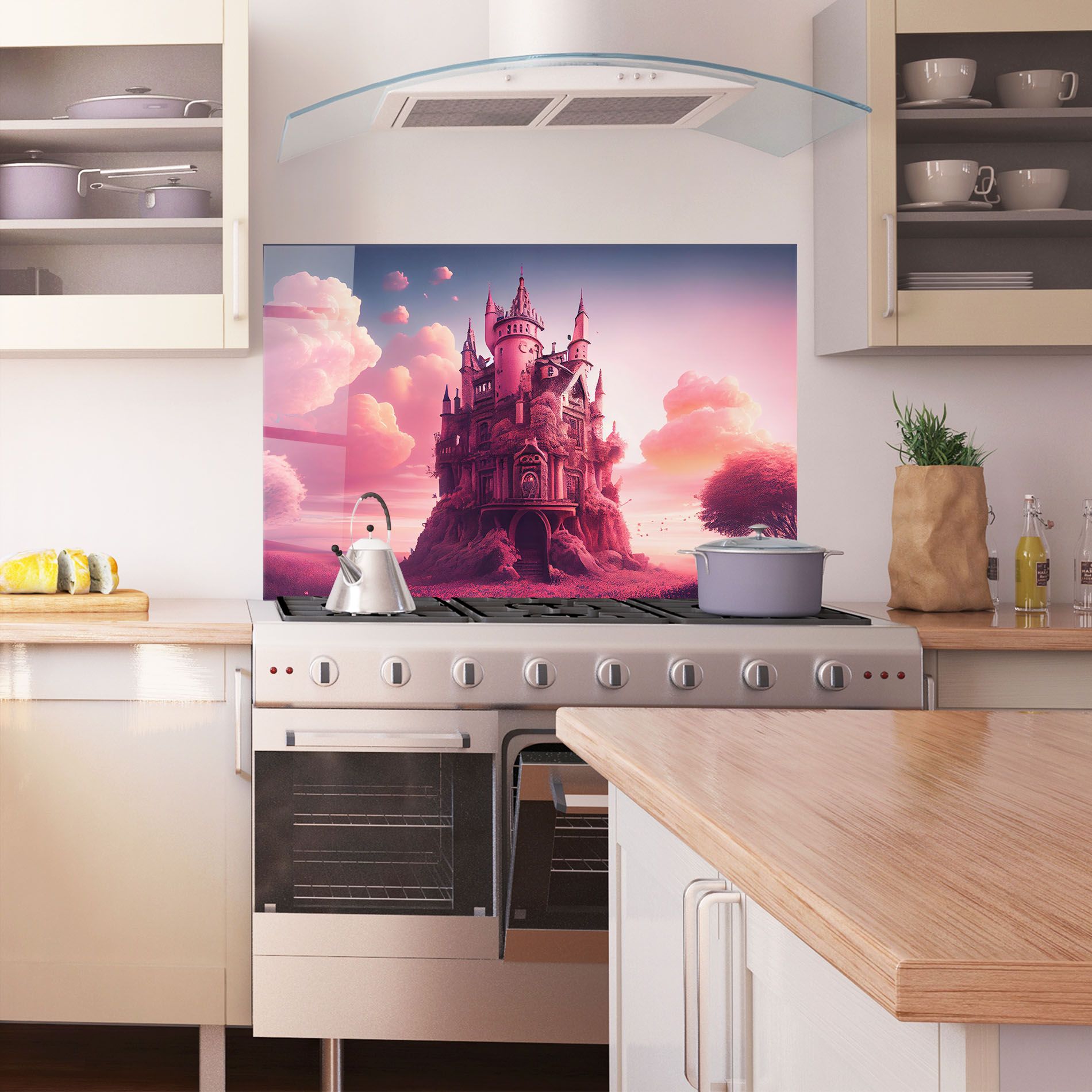 Pink Cute Castle mockup 1