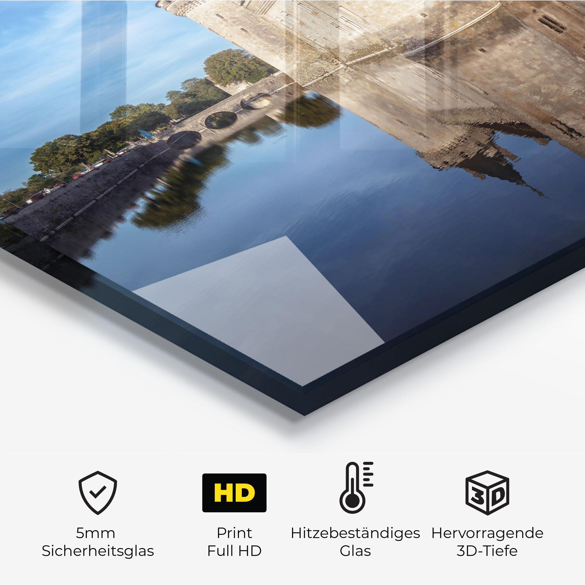 Küchenrückwand Glas Castle Chateau De Sullysurloire mockup 2