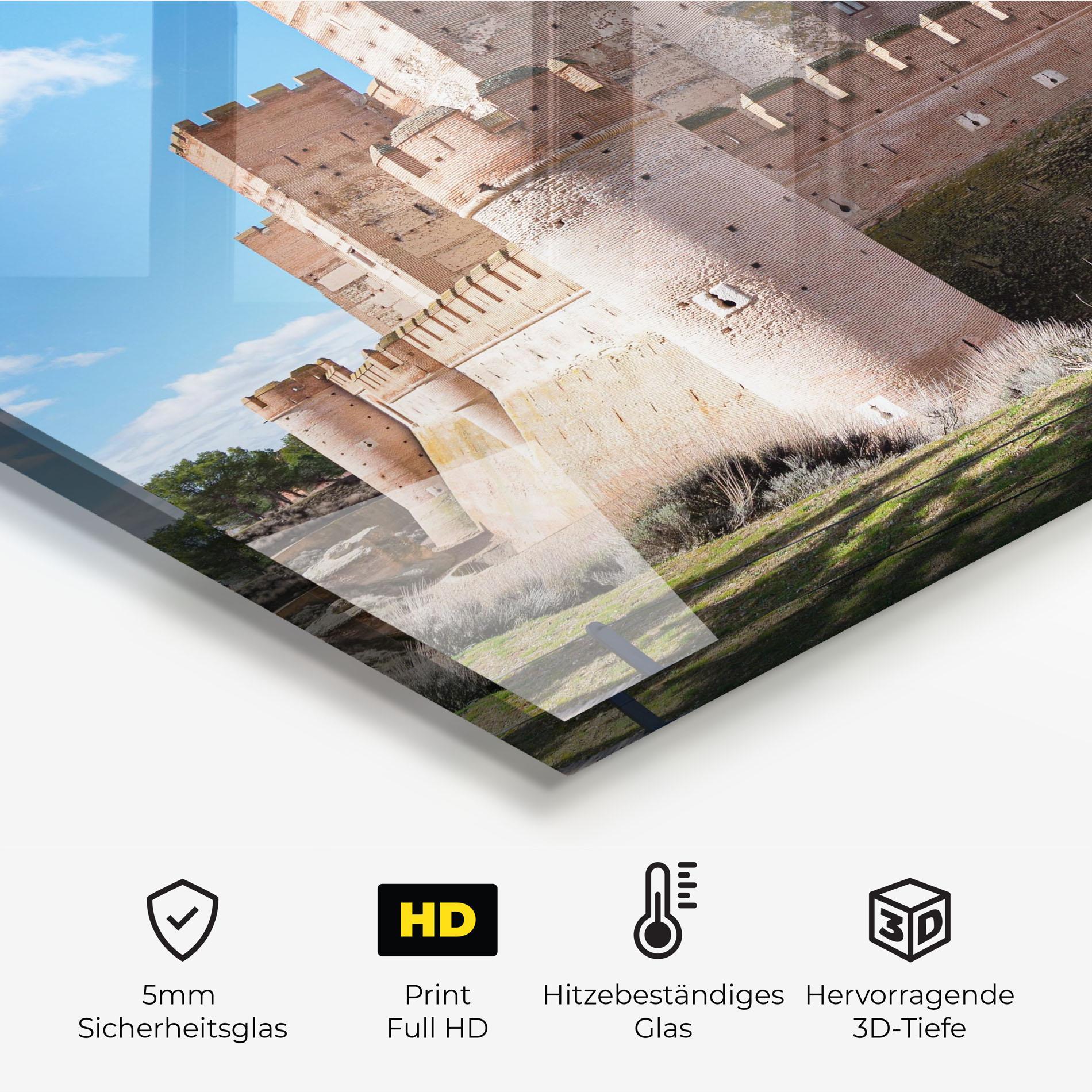 Küchenrückwand Glas Castle La Mota mockup 2