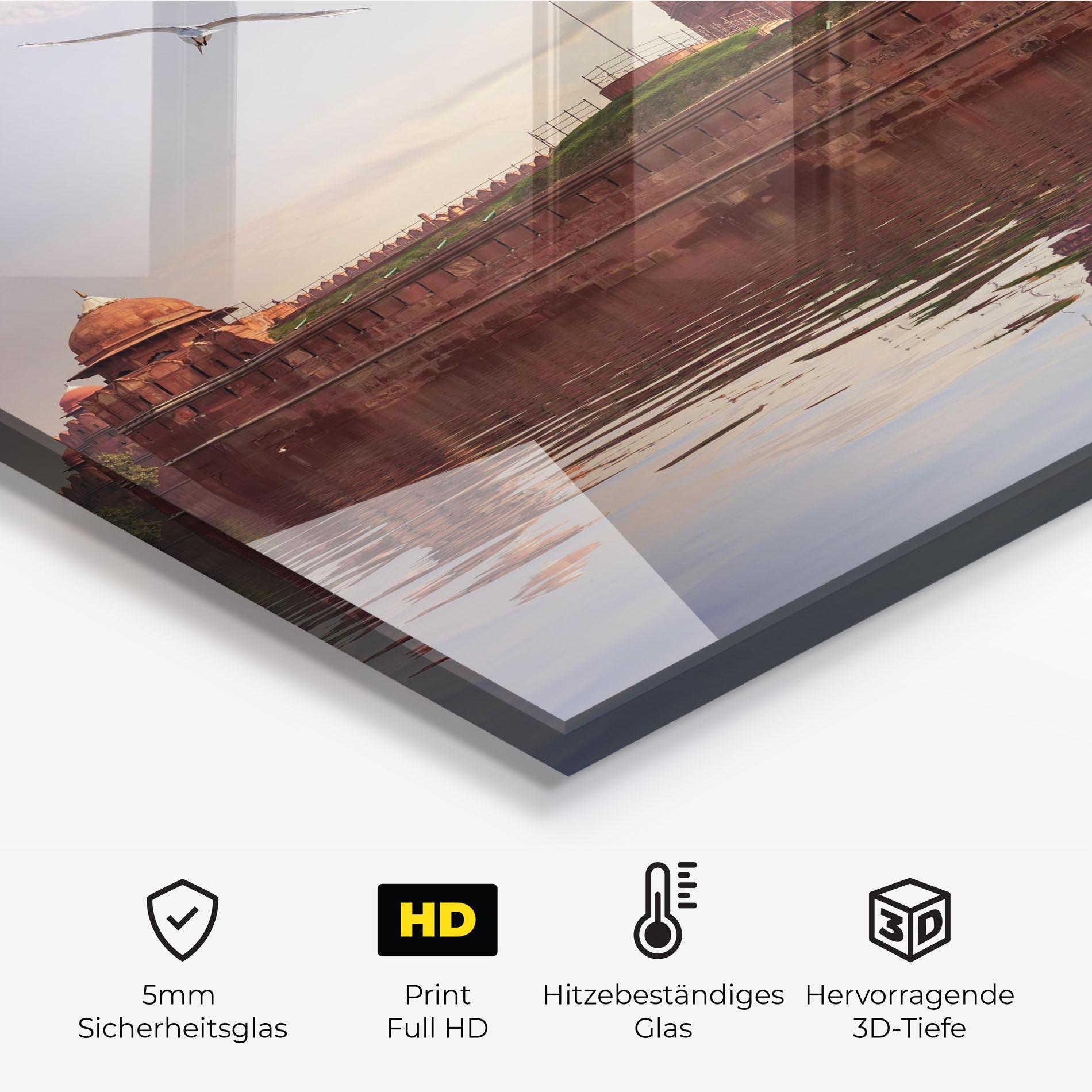 Küchenrückwand Glas Delhi India mockup 2