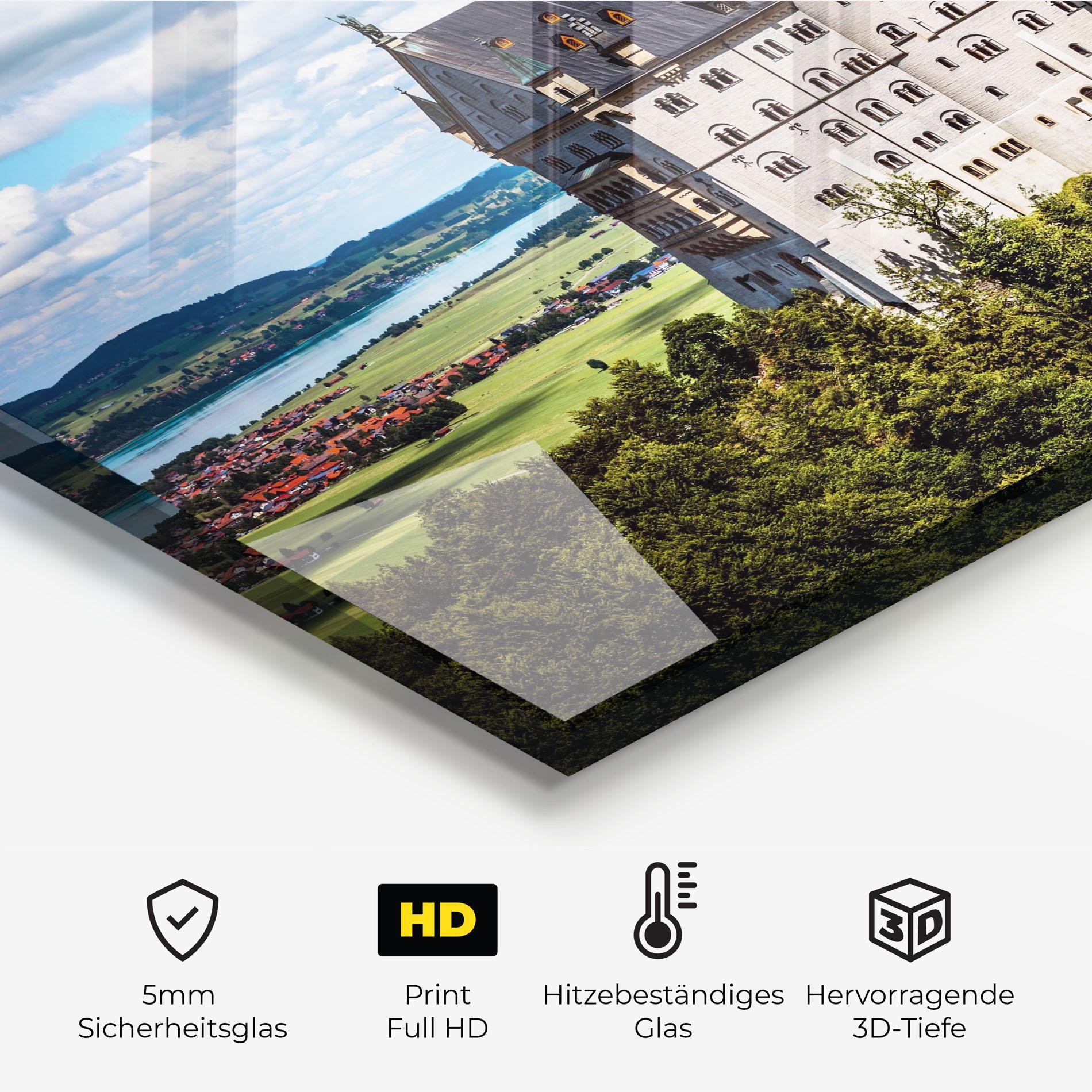 Küchenrückwand Glas Neuschwanstein Germany mockup 2