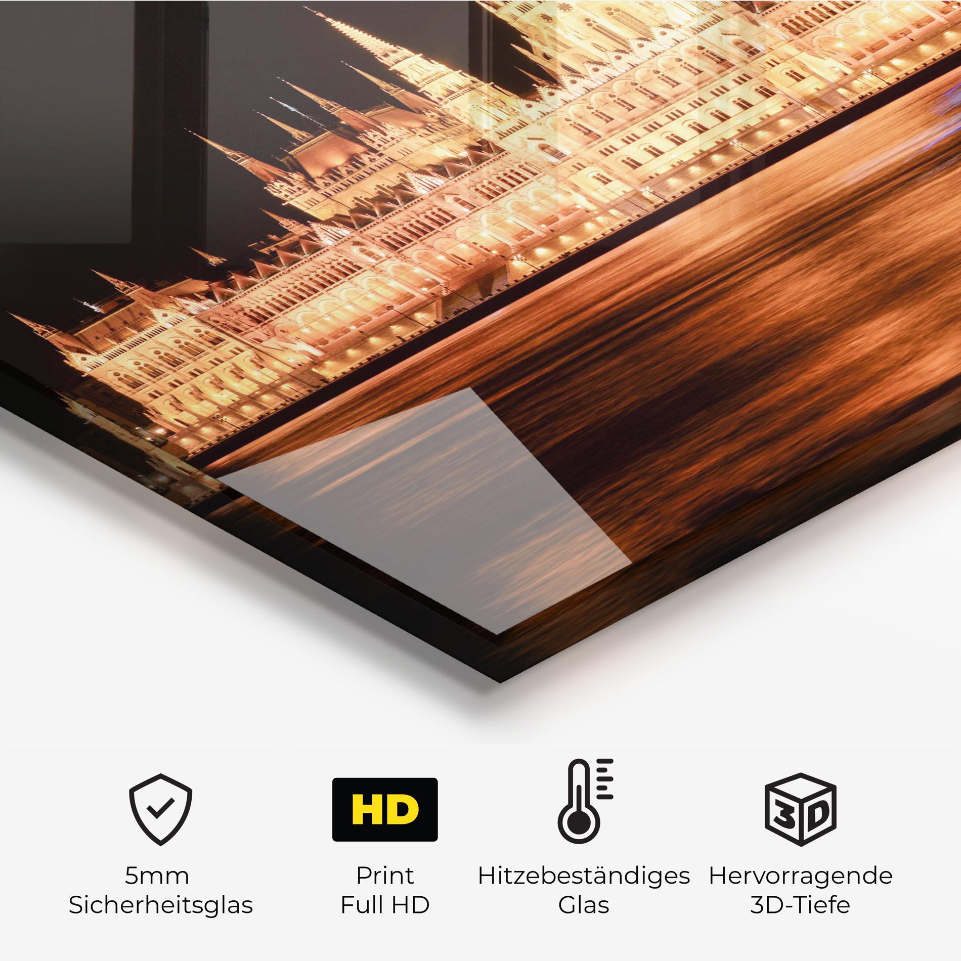 Küchenrückwand Glas Night Reflection mockup 2