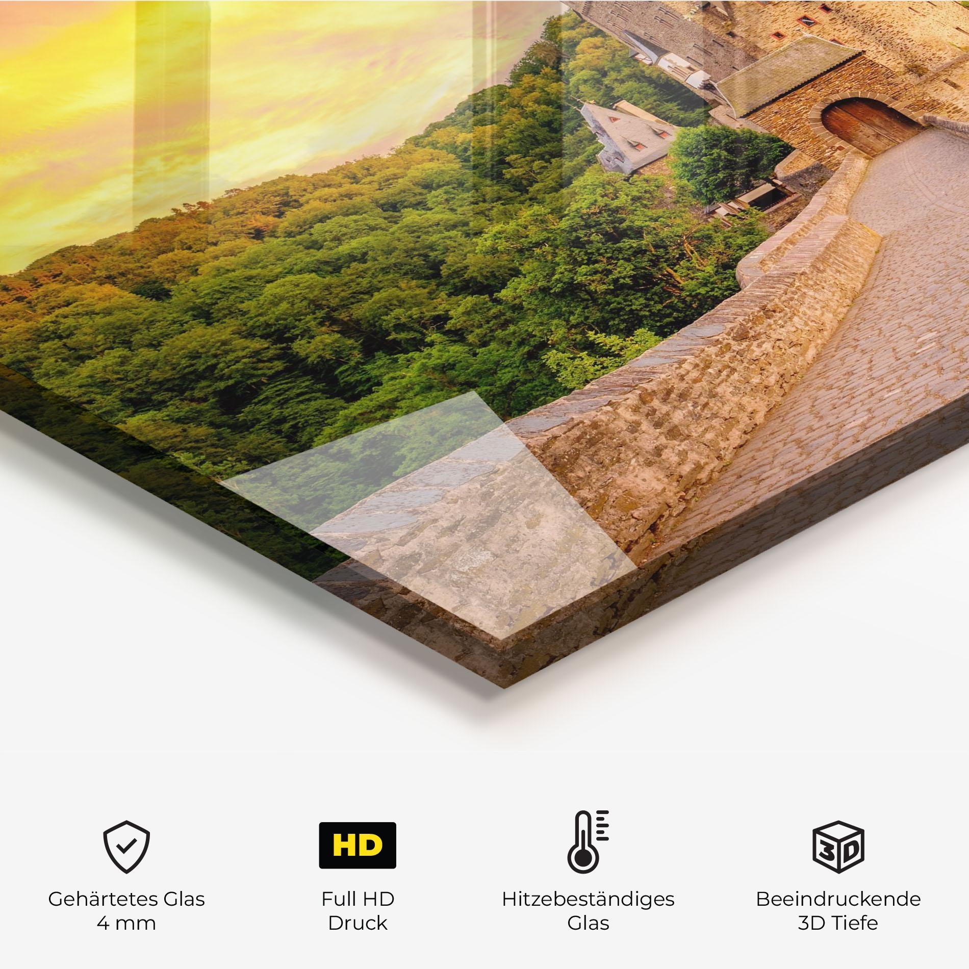 Küchenrückwand Glas Burg Eltz Castle mockup 2