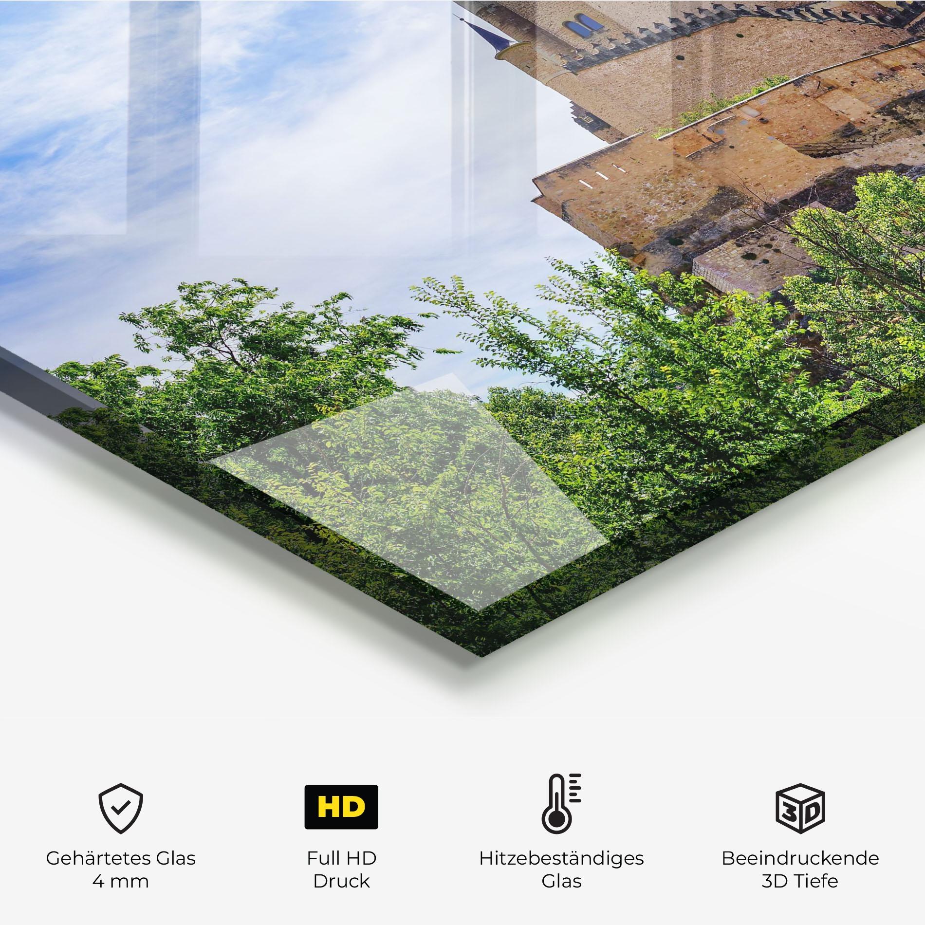 Küchenrückwand Glas Castle Alcazar mockup 2