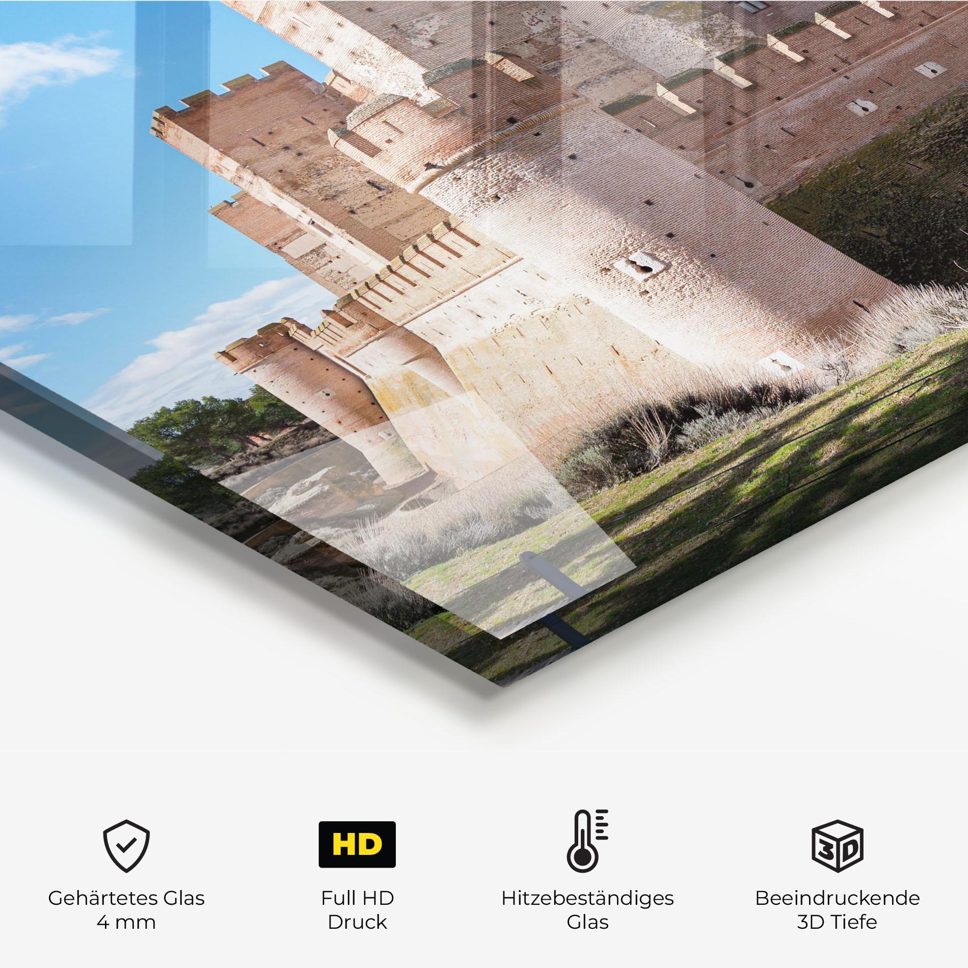 Küchenrückwand Glas Castle La Mota mockup 2