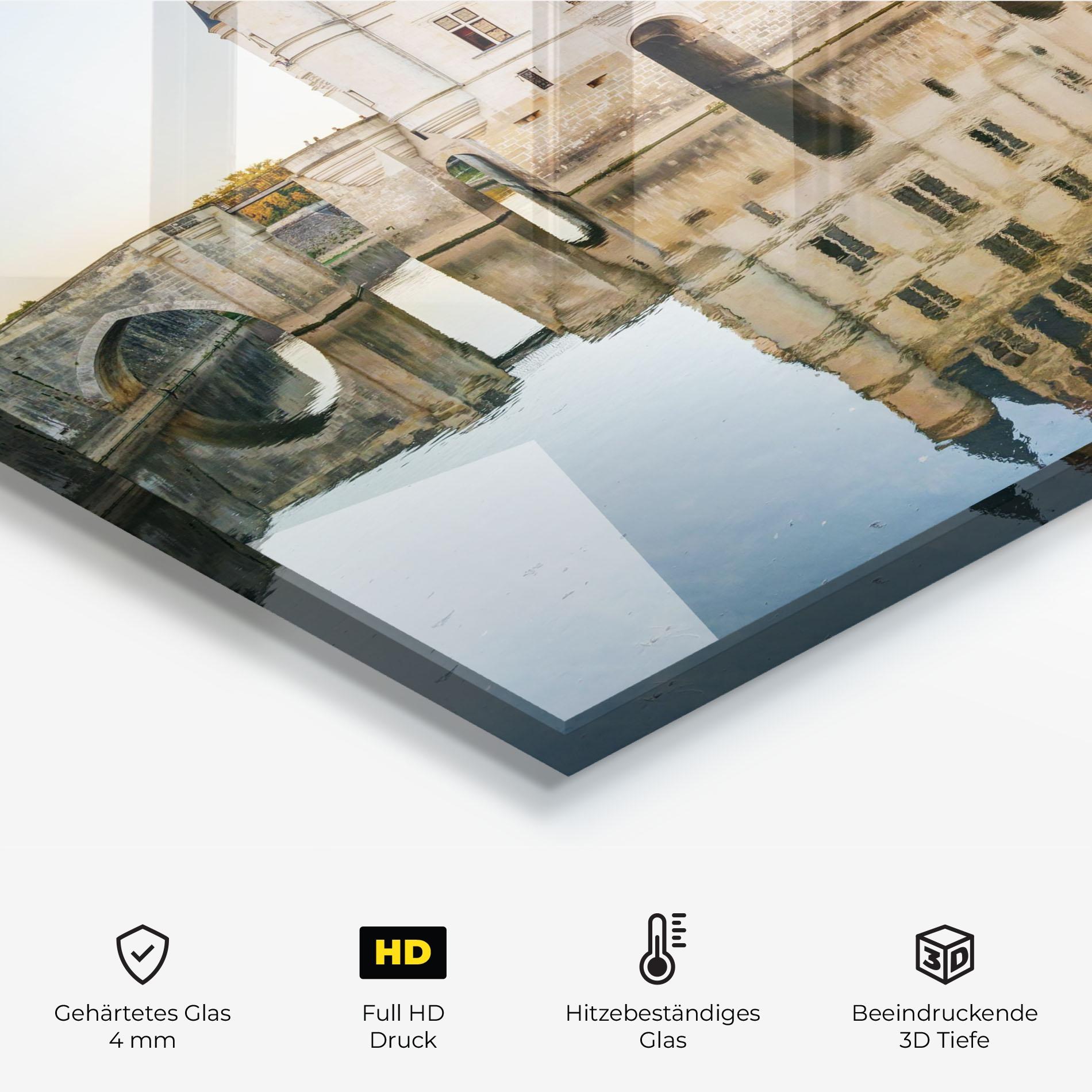 Küchenrückwand Glas Chateau Chenonceau Castle mockup 2