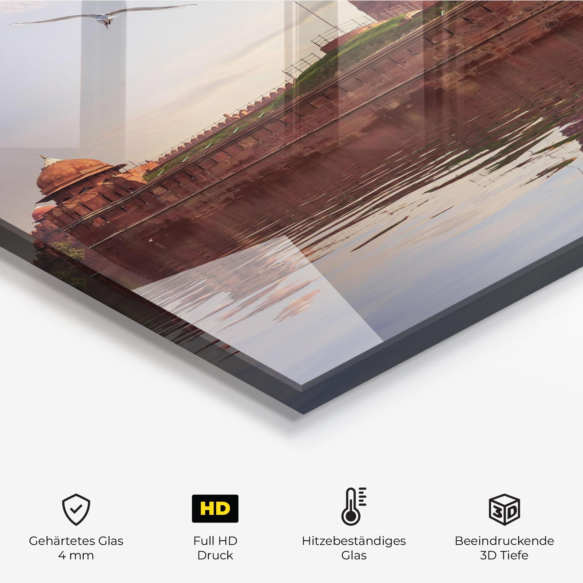 Küchenrückwand Glas Delhi India mockup 2