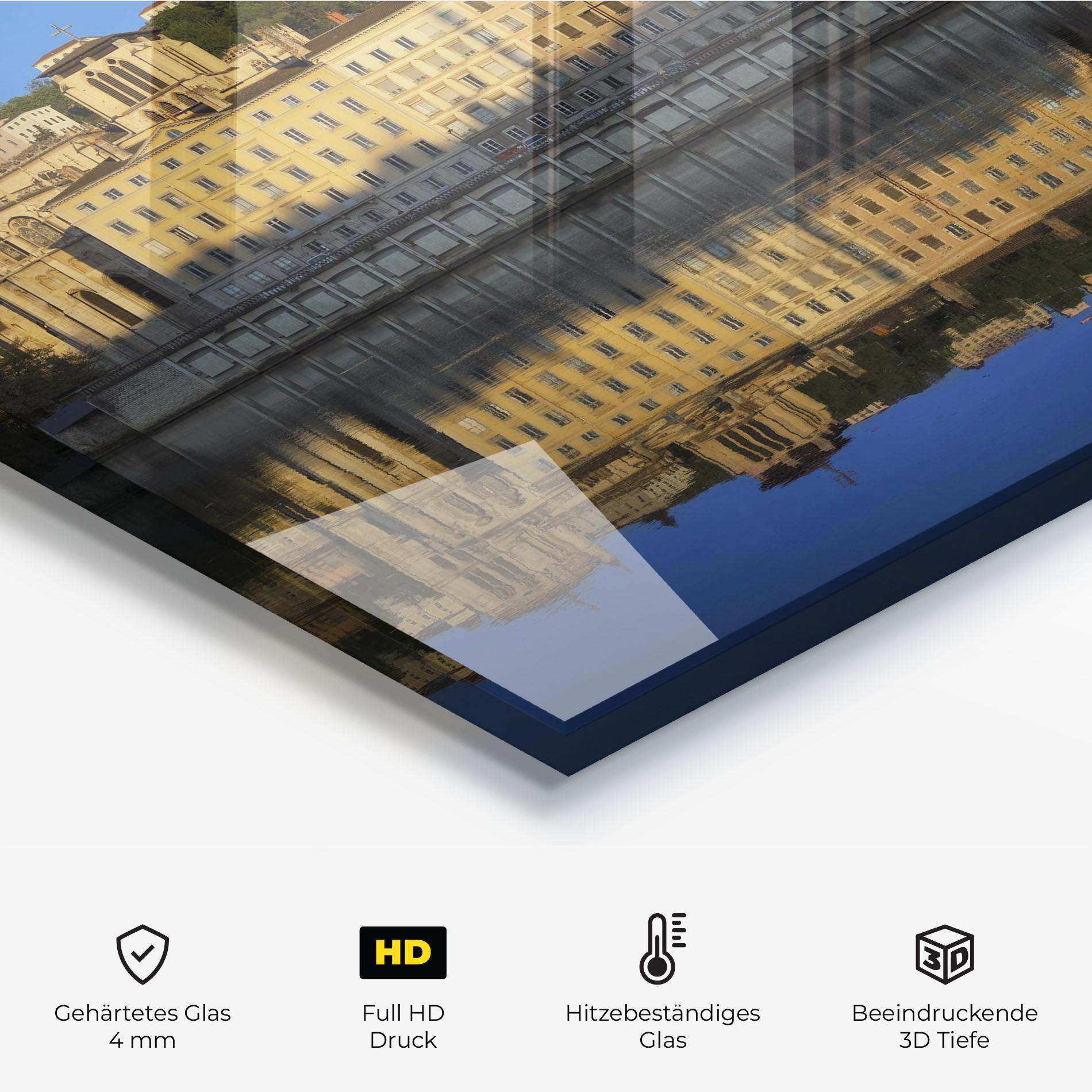 Küchenrückwand Glas Lyon France mockup 2