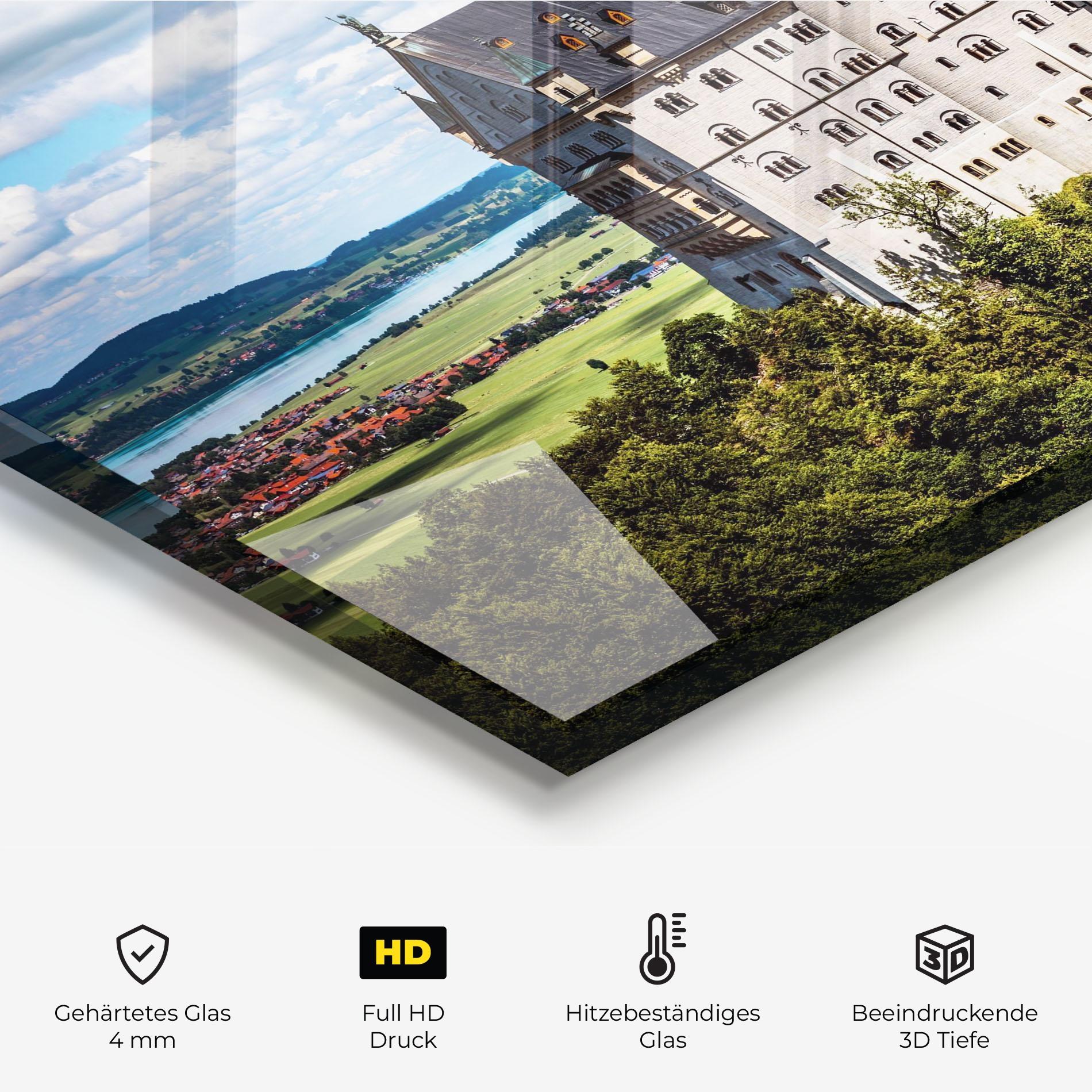 Küchenrückwand Glas Neuschwanstein Germany mockup 2