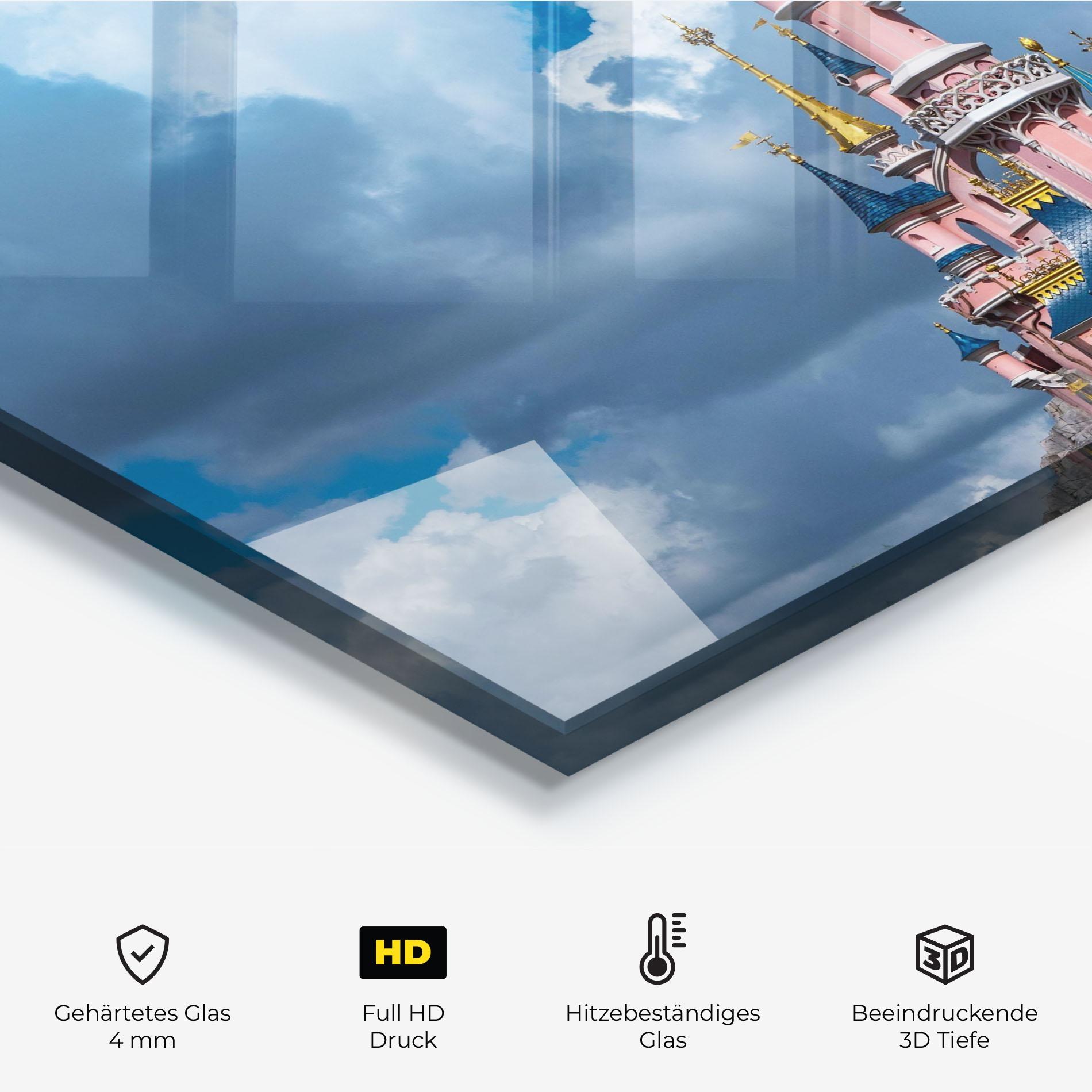 Küchenrückwand Glas Paris Castle mockup 2