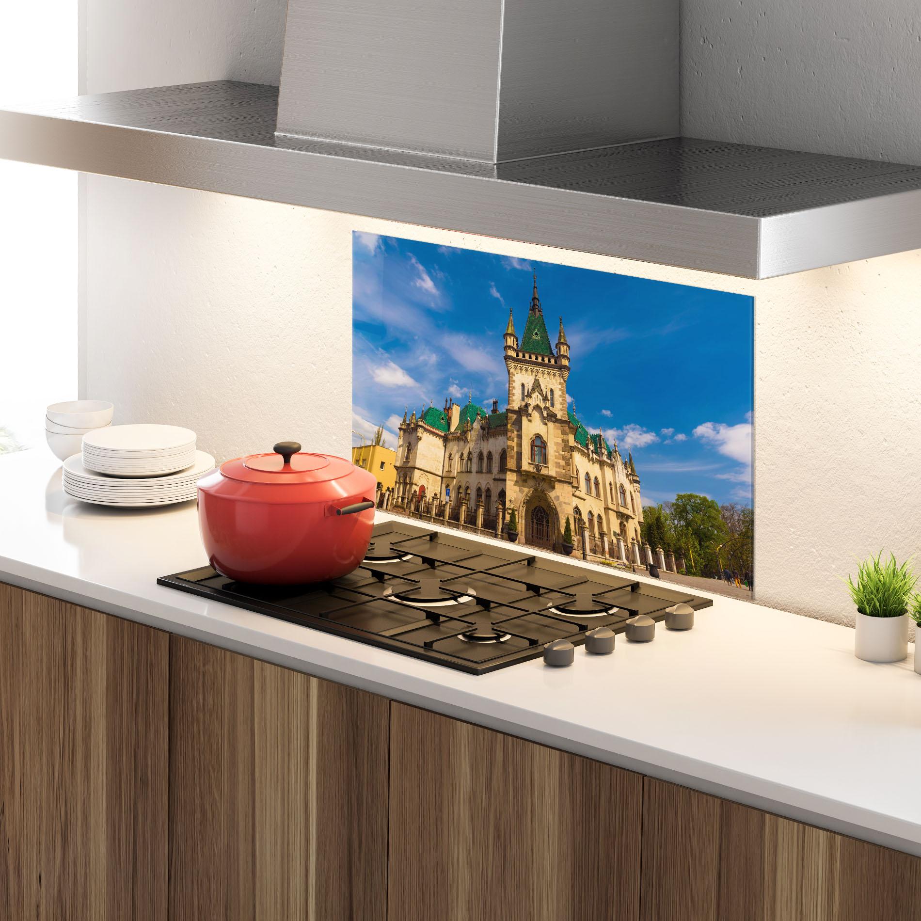 Küchenrückwand Glas Jakabov Palace Slovakia mockup 4