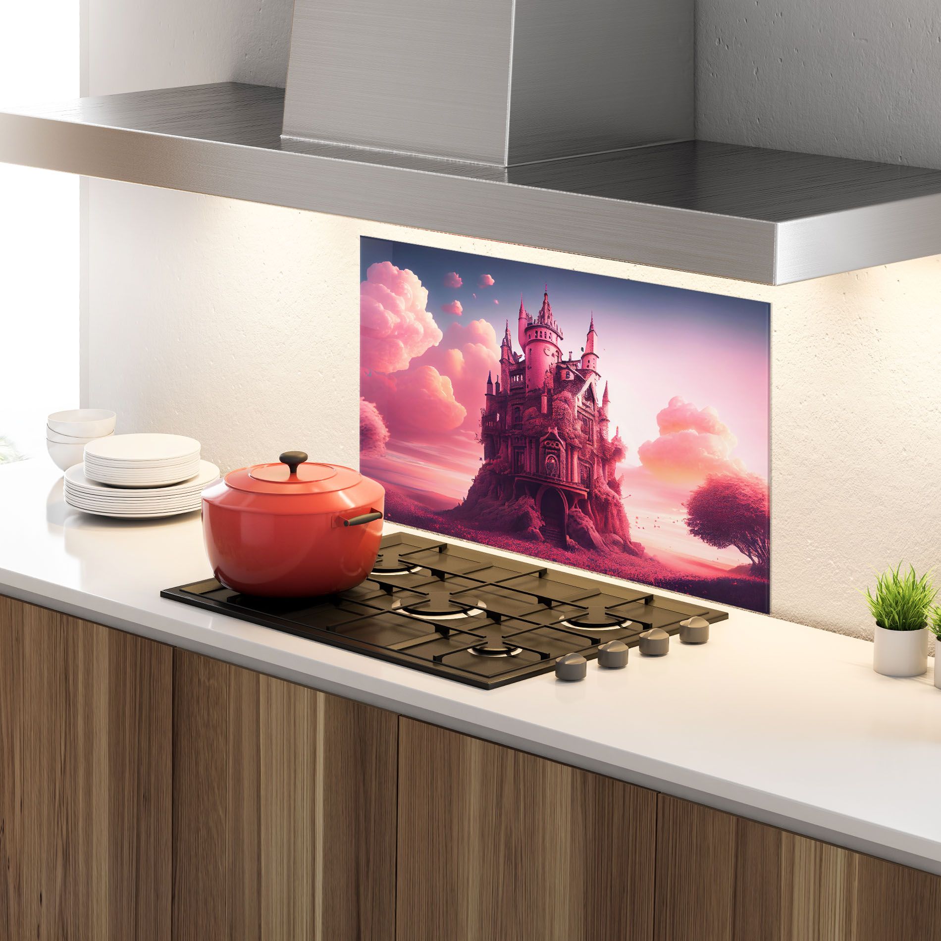 Pink Cute Castle mockup 4