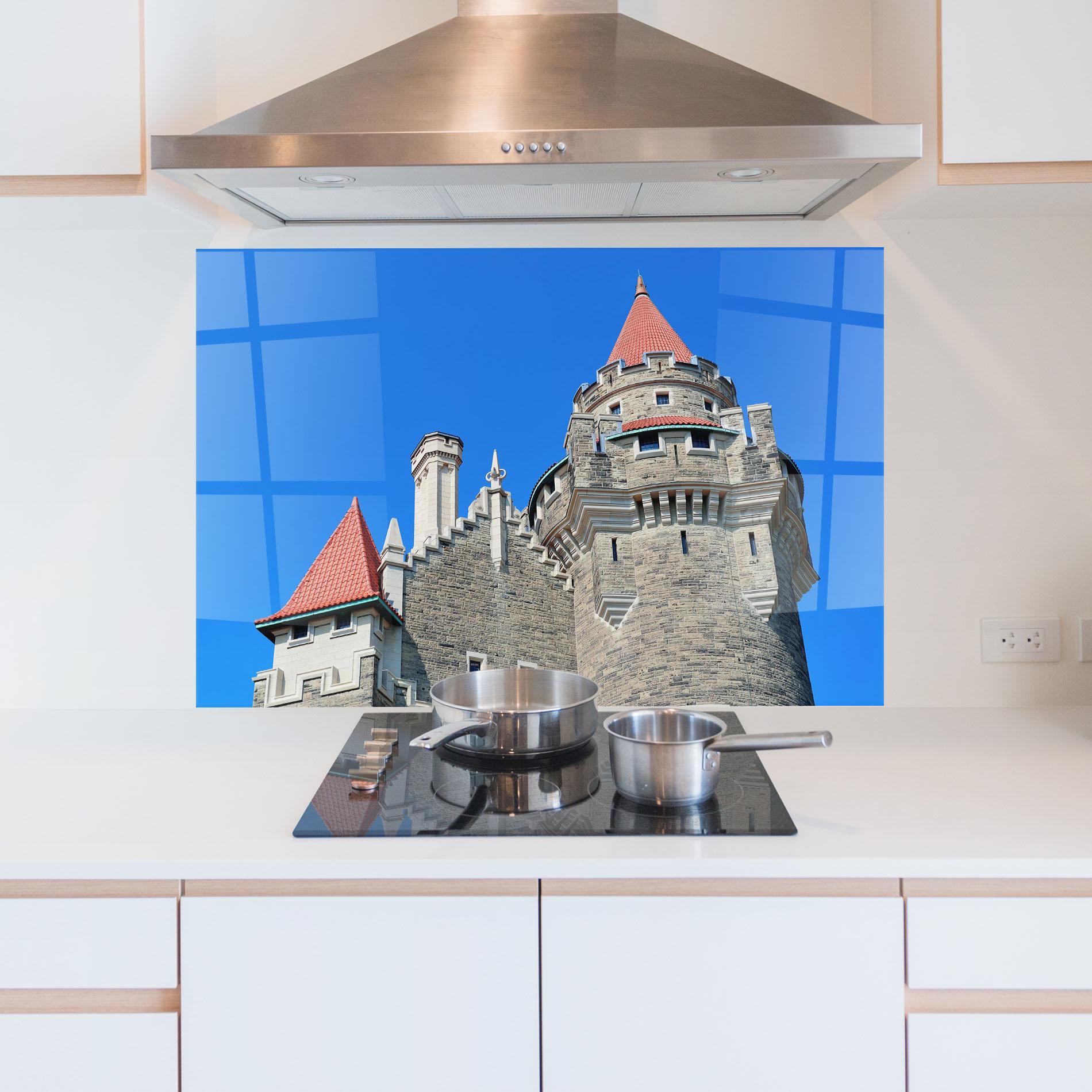 Küchenrückwand Glas Casa Loma mockup 5
