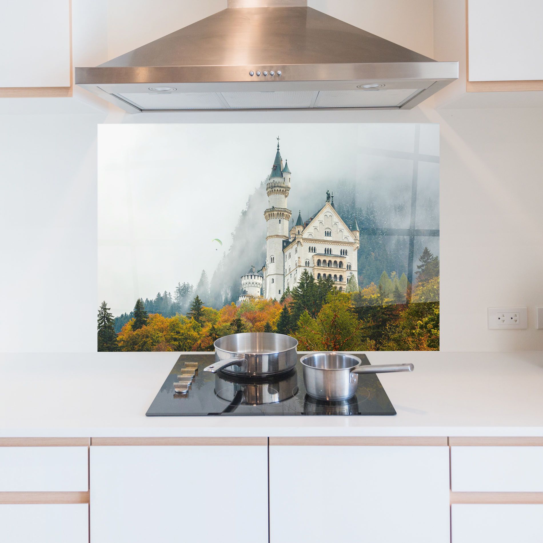 Neuschwanstein Castle Foggy mockup 5