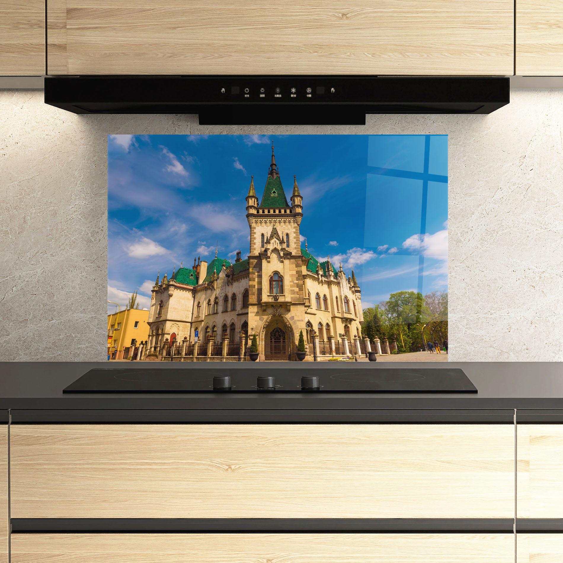 Küchenrückwand Glas Jakabov Palace Slovakia mockup 3