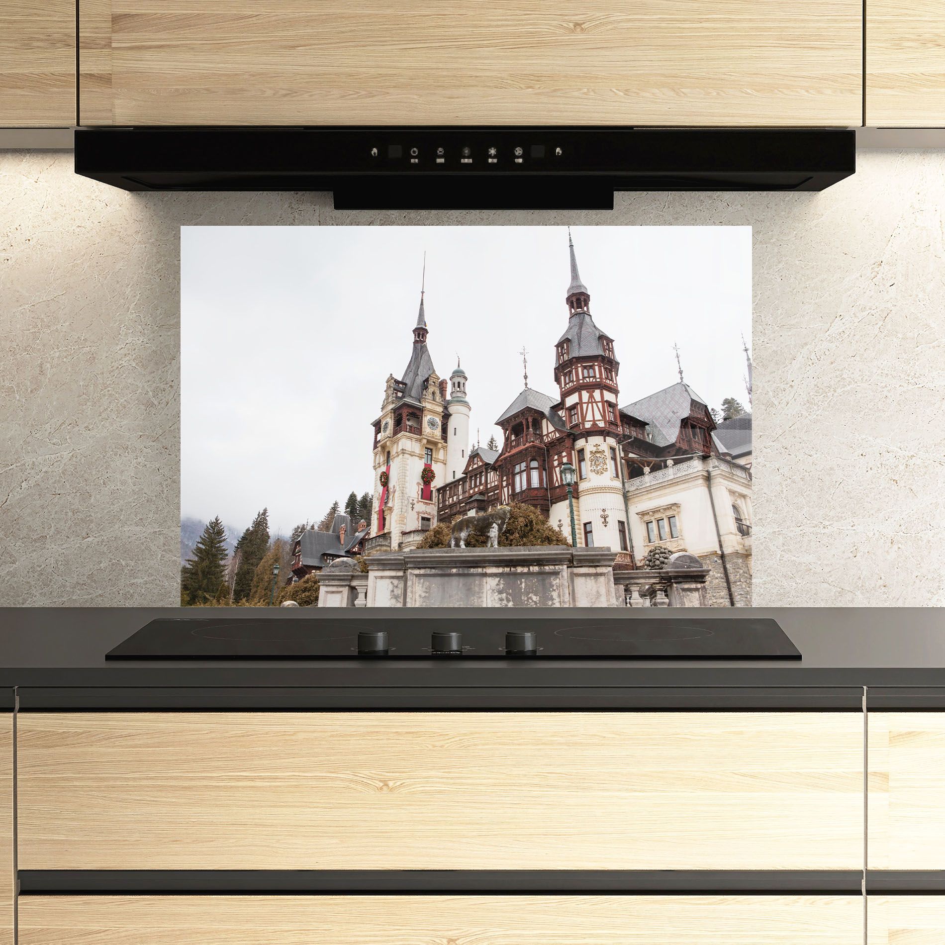 Medieval Castle Sinaia mockup 3