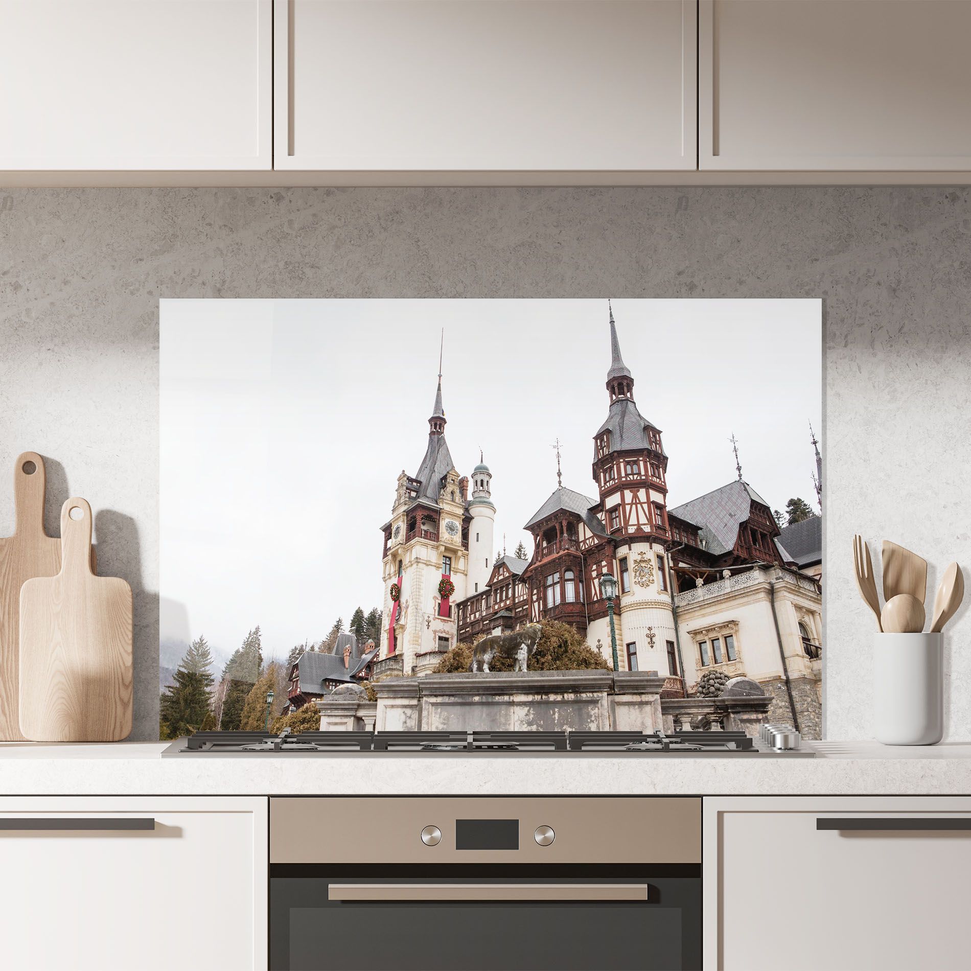 Medieval Castle Sinaia mockup 7