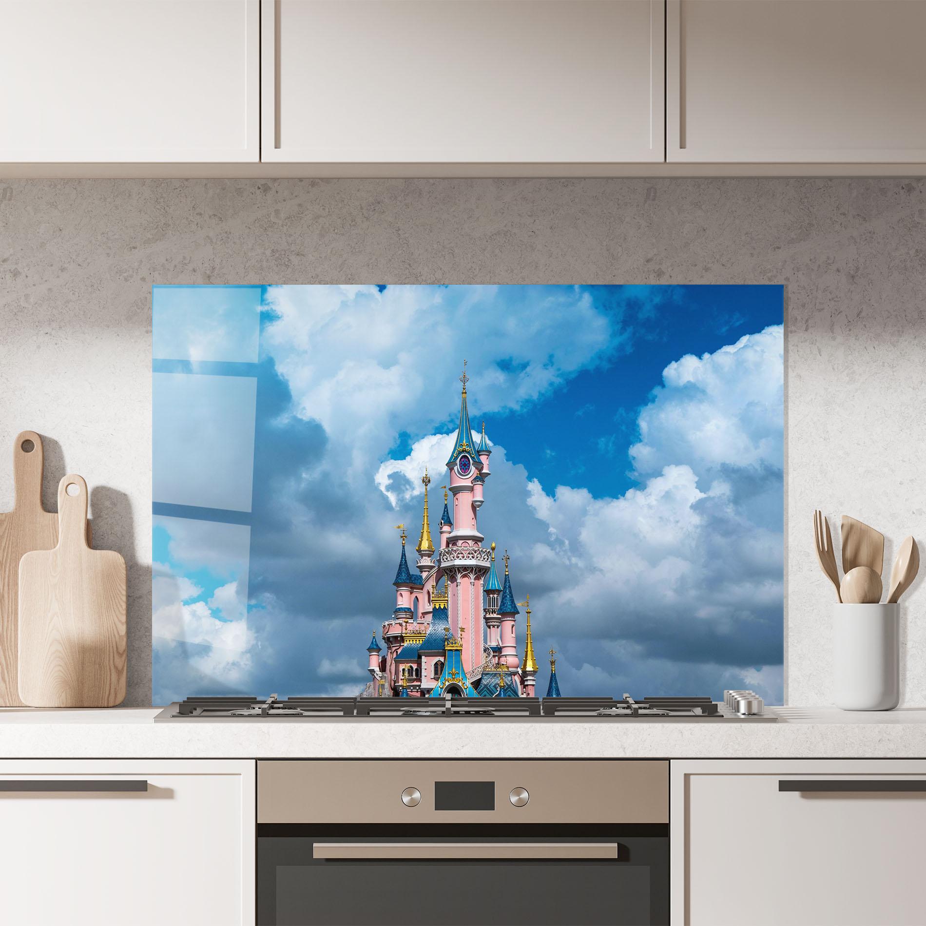 Küchenrückwand Glas Paris Castle mockup 7