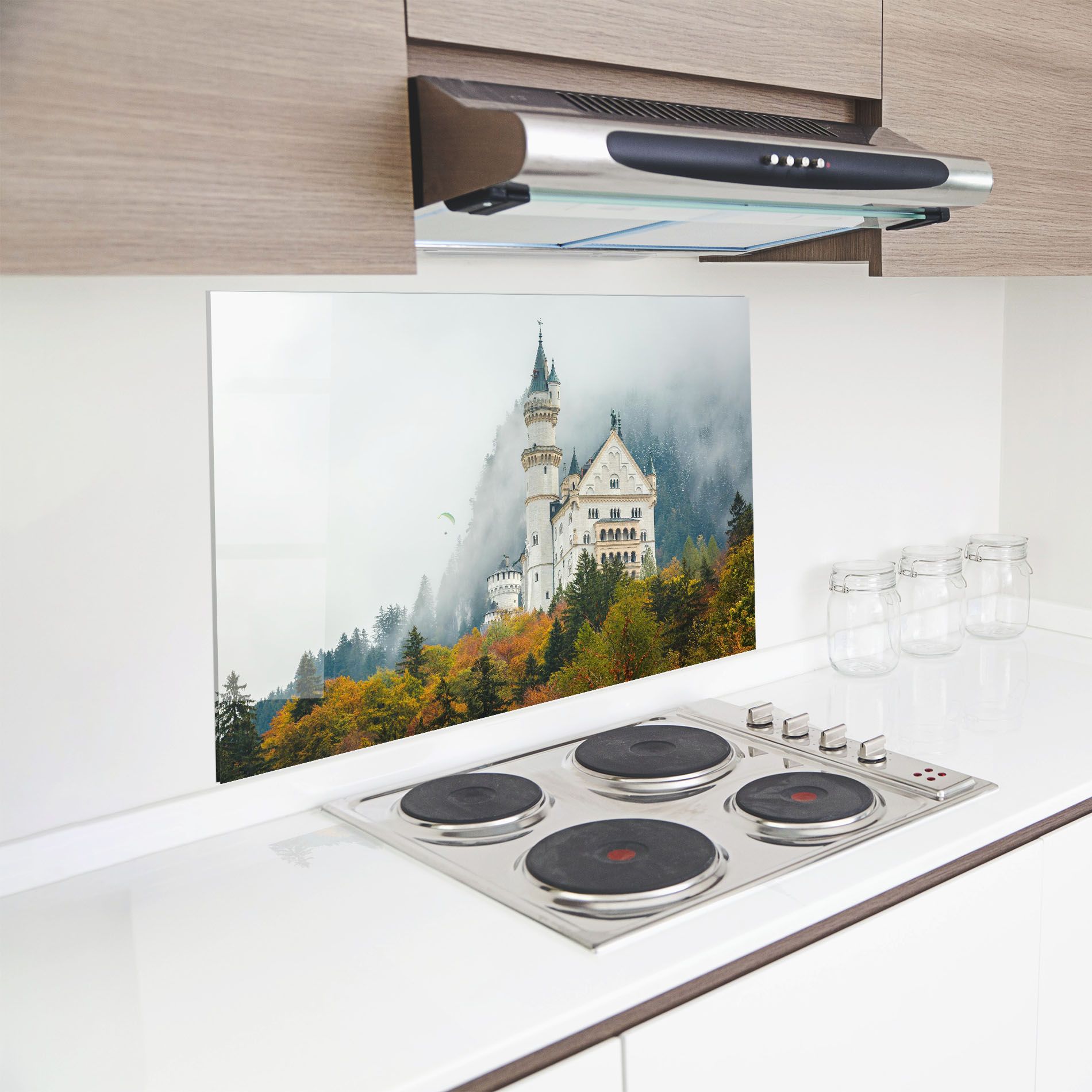 Neuschwanstein Castle Foggy mockup 8