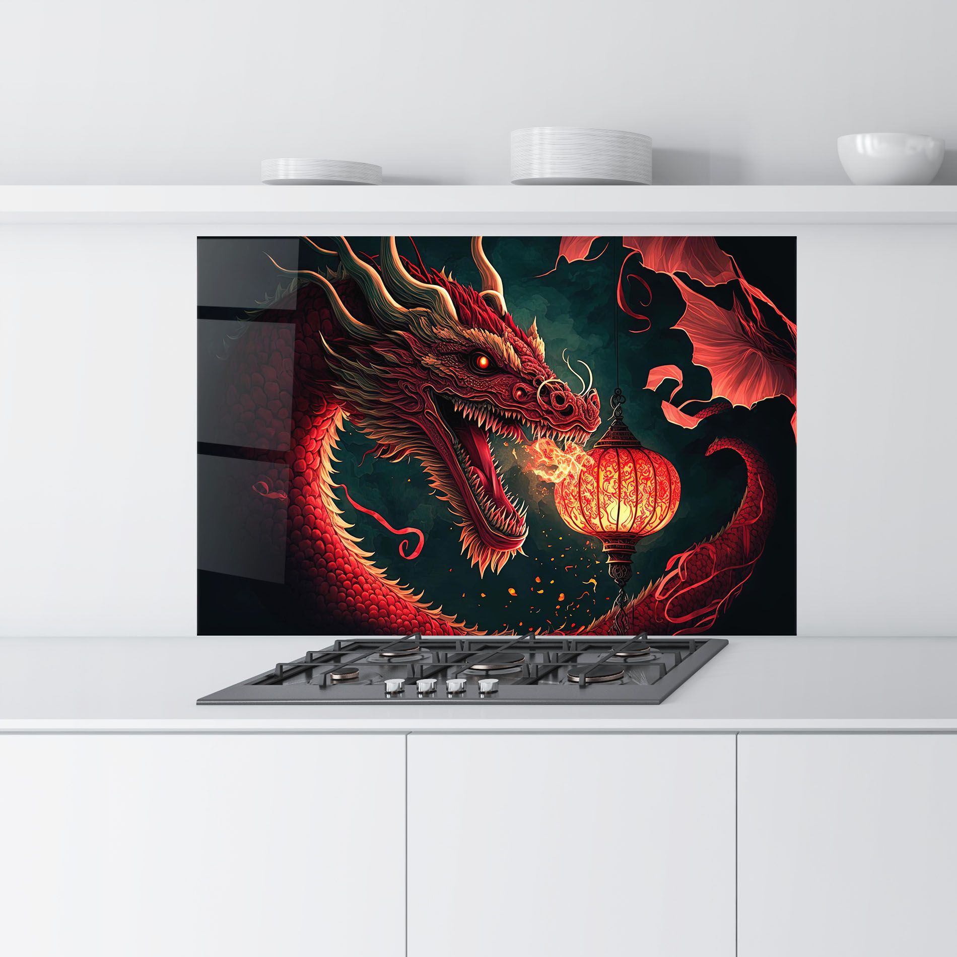 Red Fire Dragon mockup 9