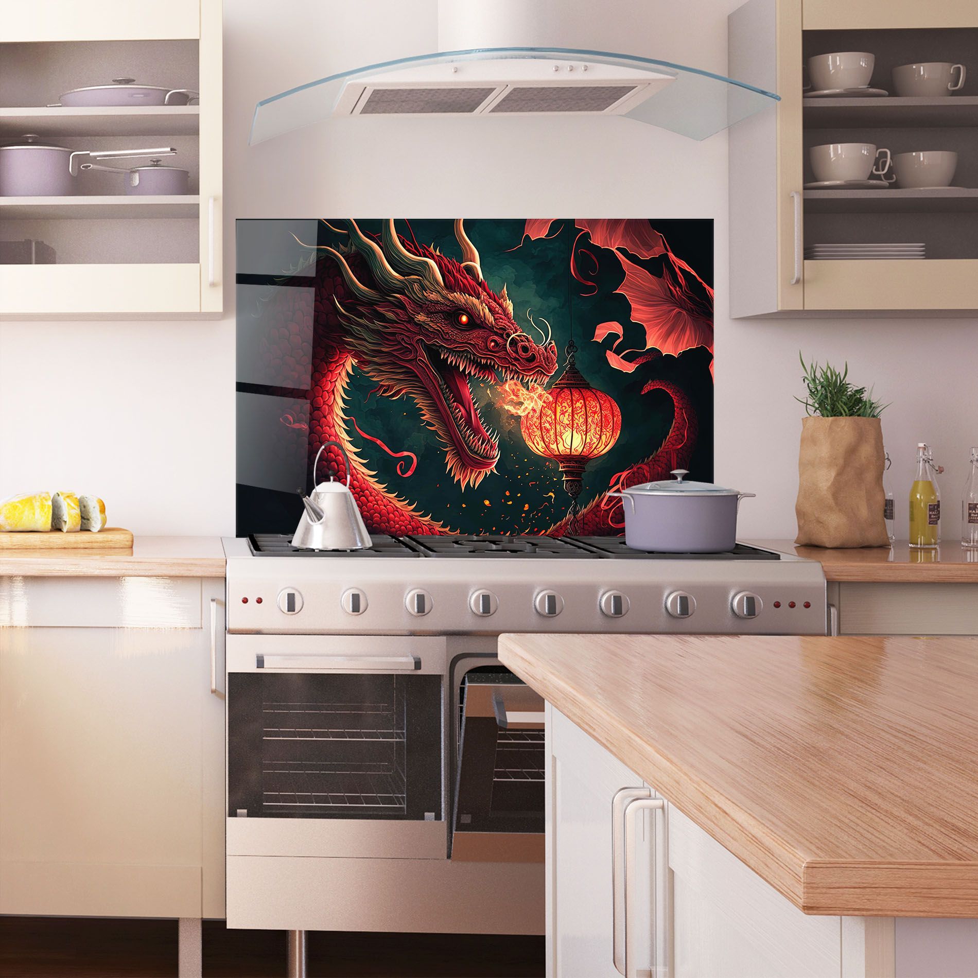 Red Fire Dragon mockup 1