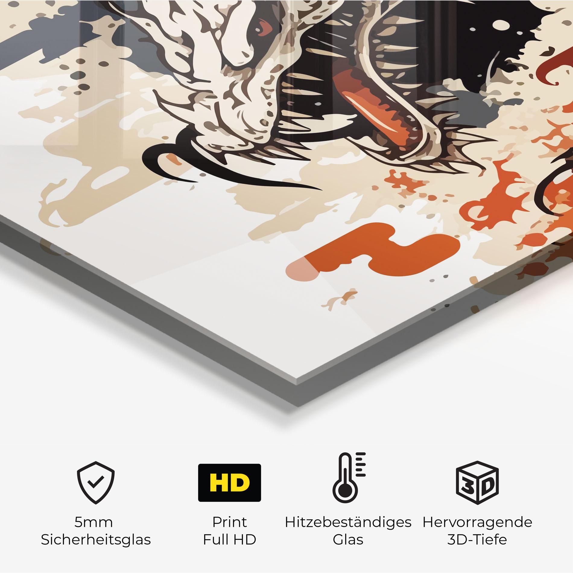 Cream Dragon Art mockup 2