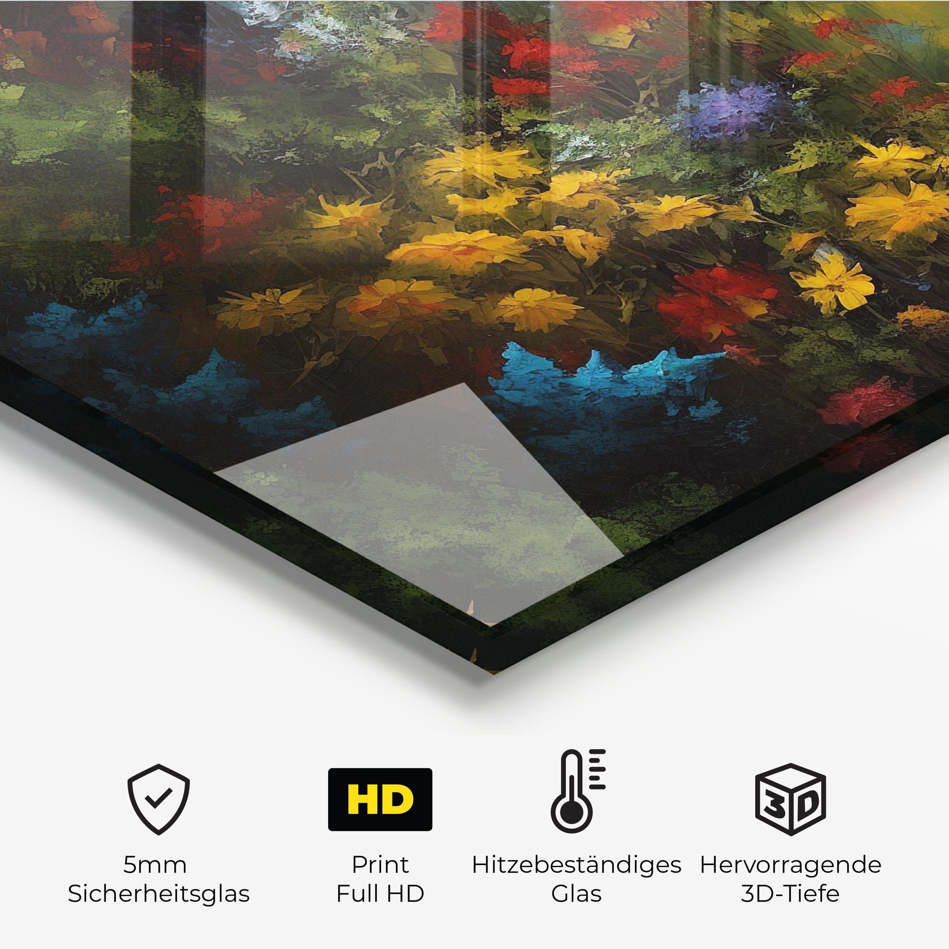 Küchenrückwand Glas Dragon In Nature mockup 2