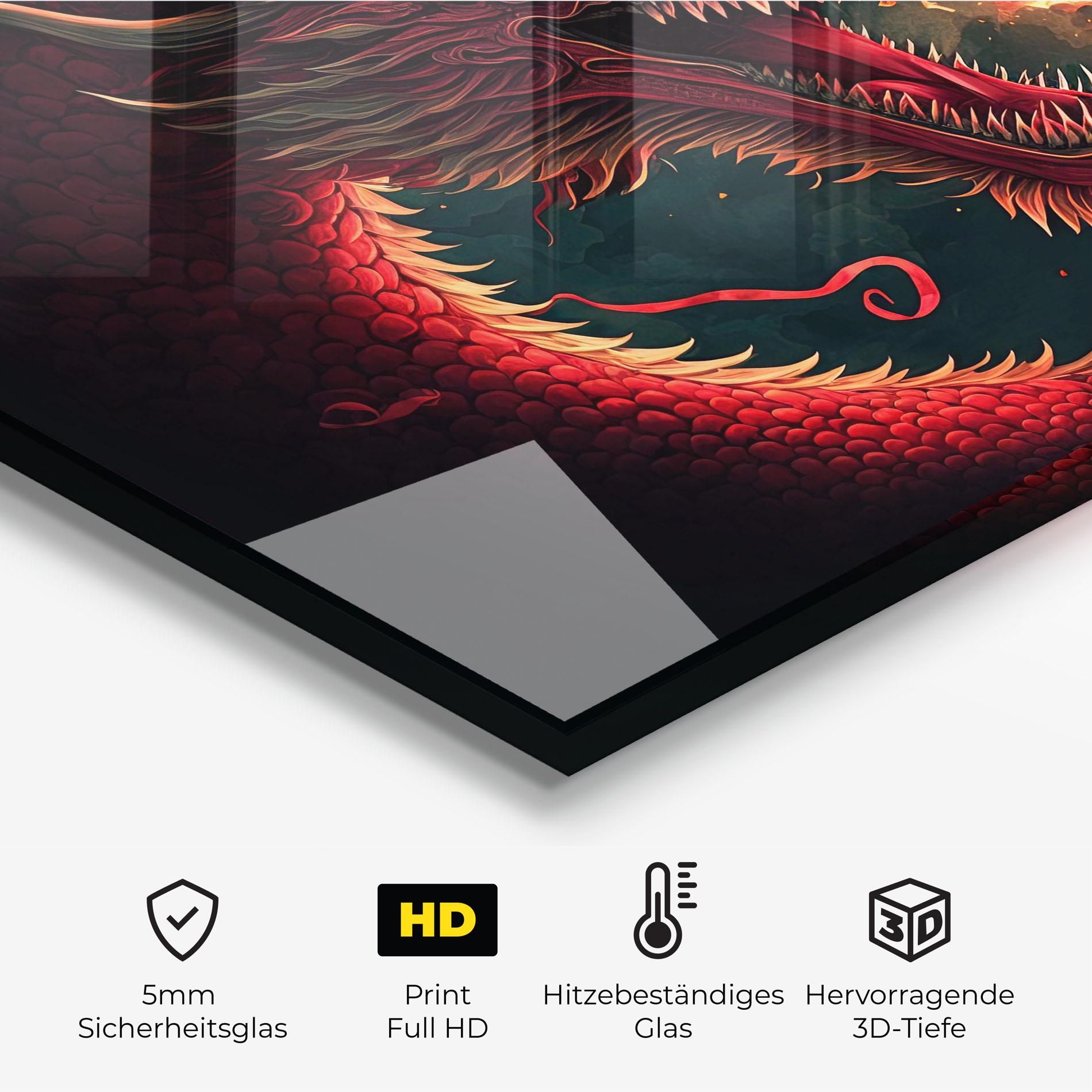 Red Fire Dragon mockup 2