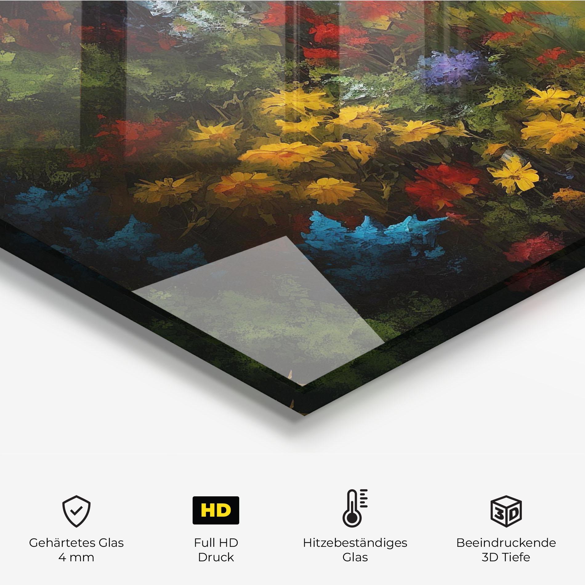 Küchenrückwand Glas Dragon In Nature mockup 2