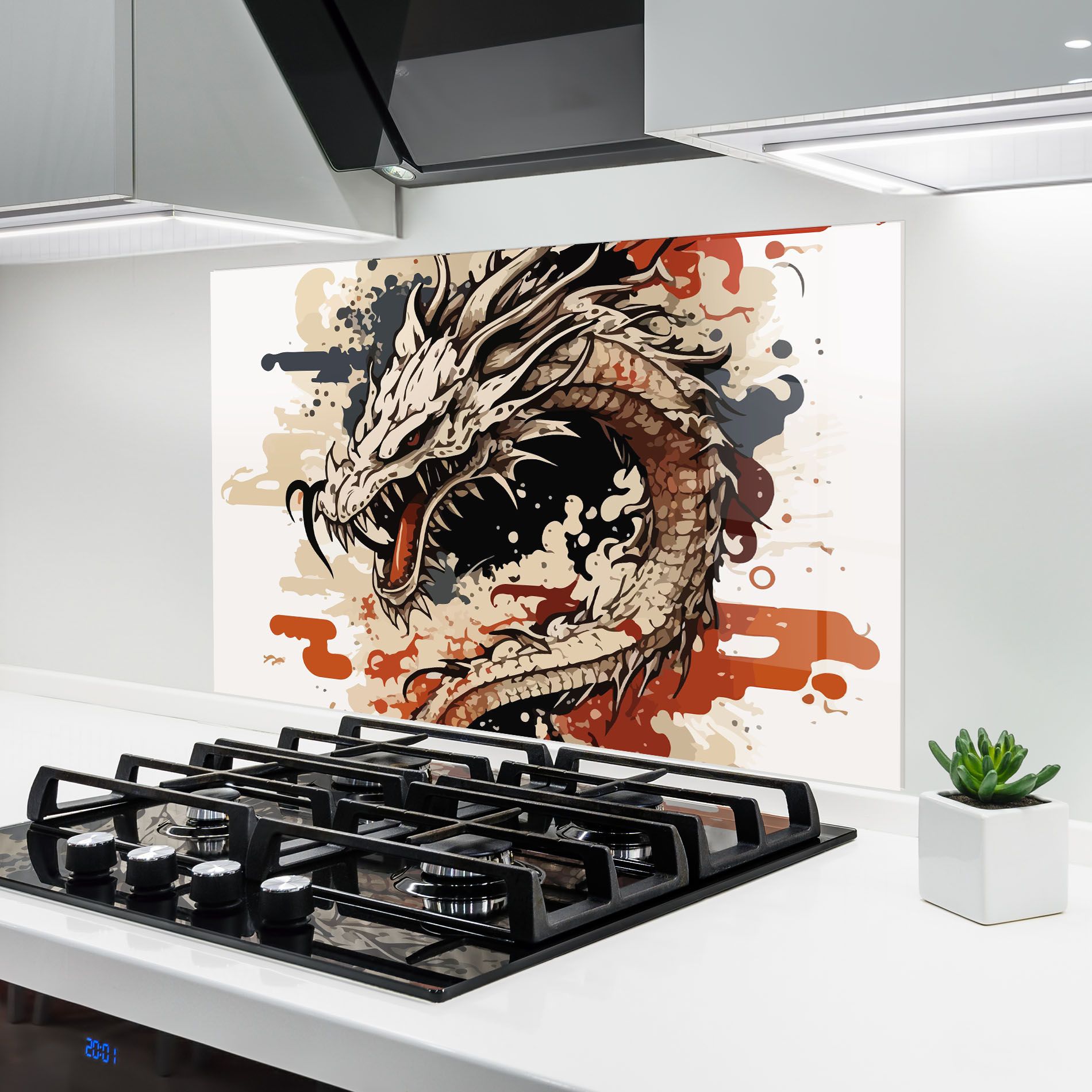 Cream Dragon Art mockup 6