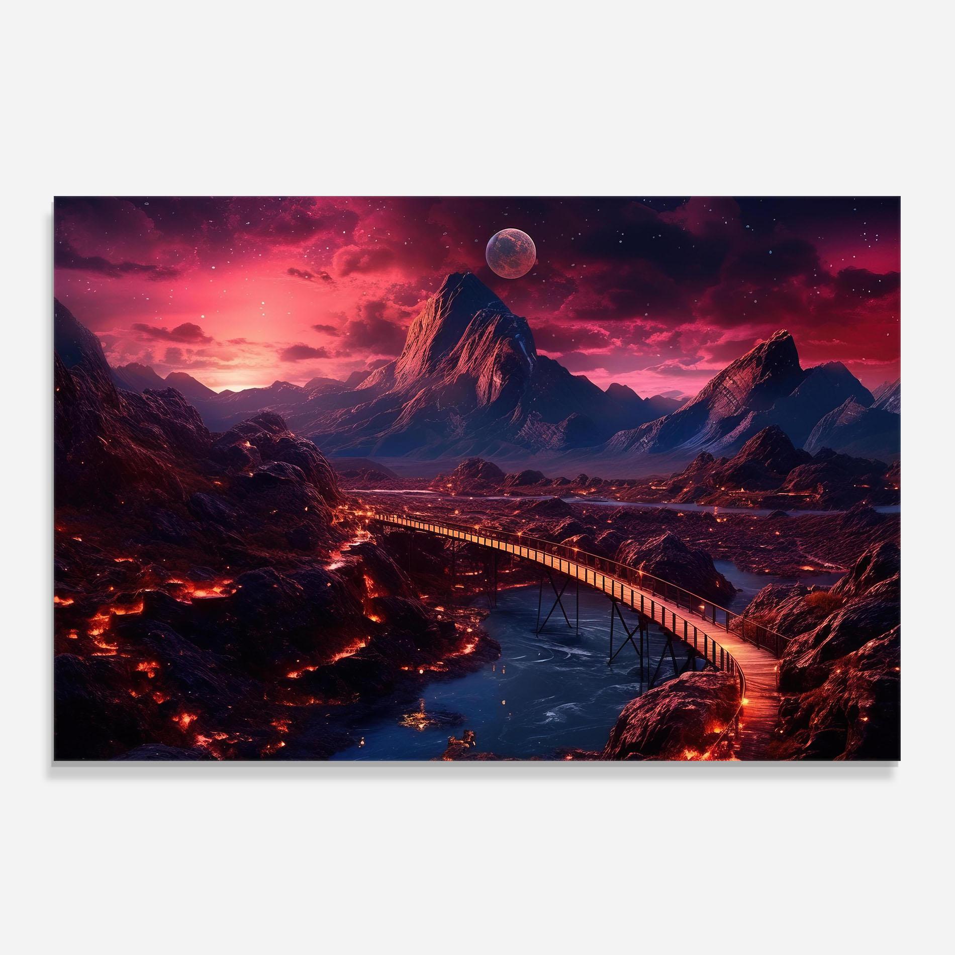 Küchenrückwand Glas Interstellar Journey mockup 0