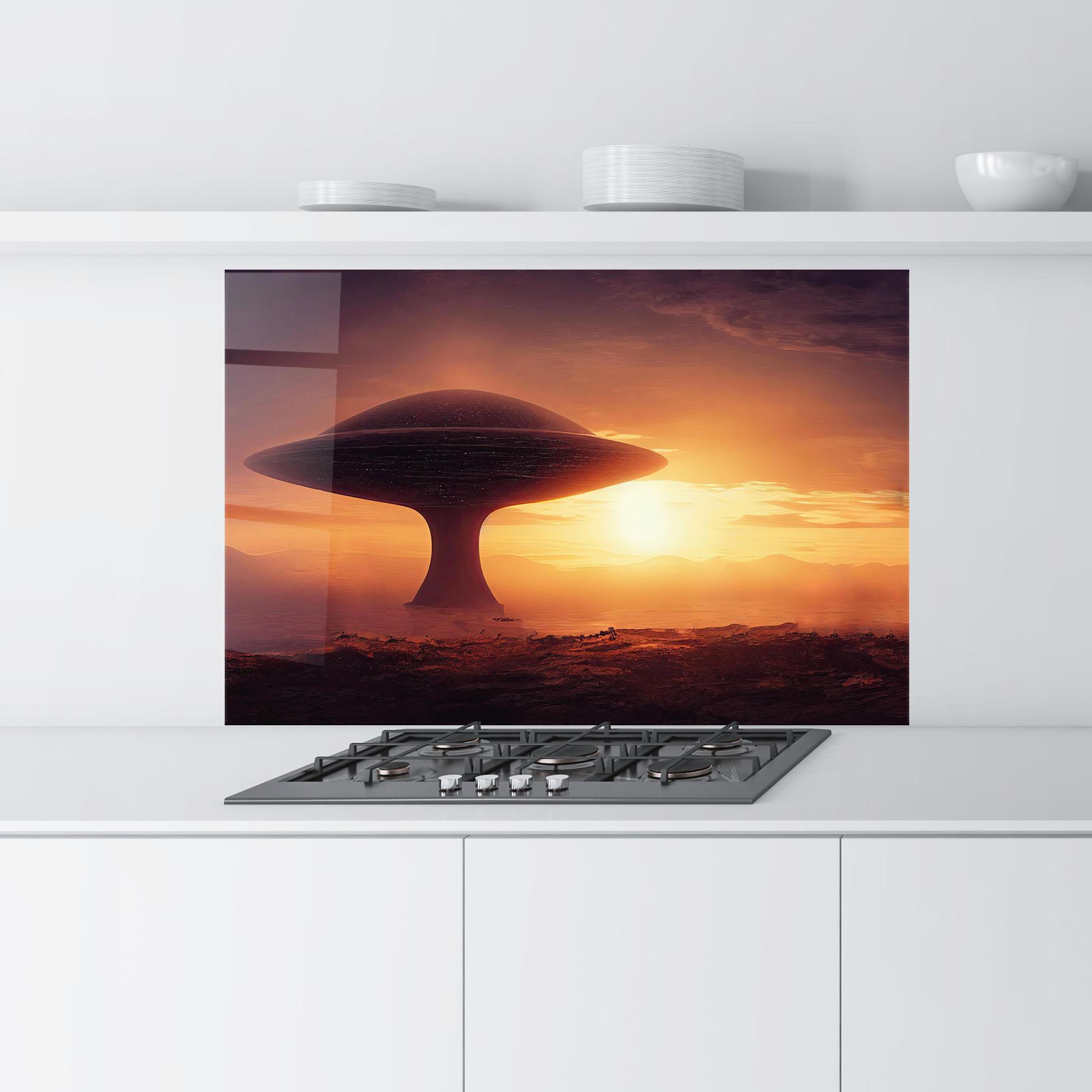 Küchenrückwand Glas Fantasy Science Fiction mockup 9