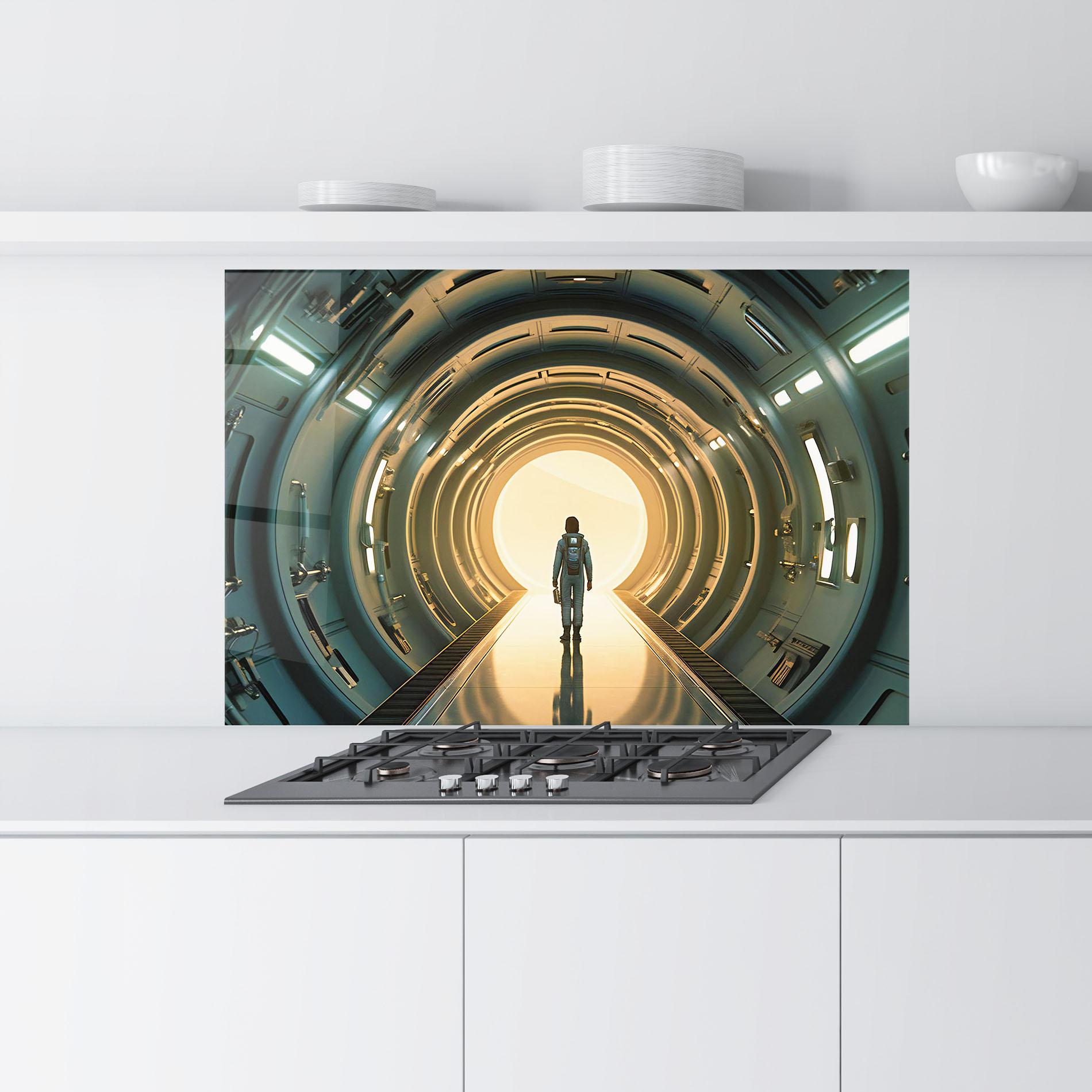 Küchenrückwand Glas Infinity Intrigue mockup 9