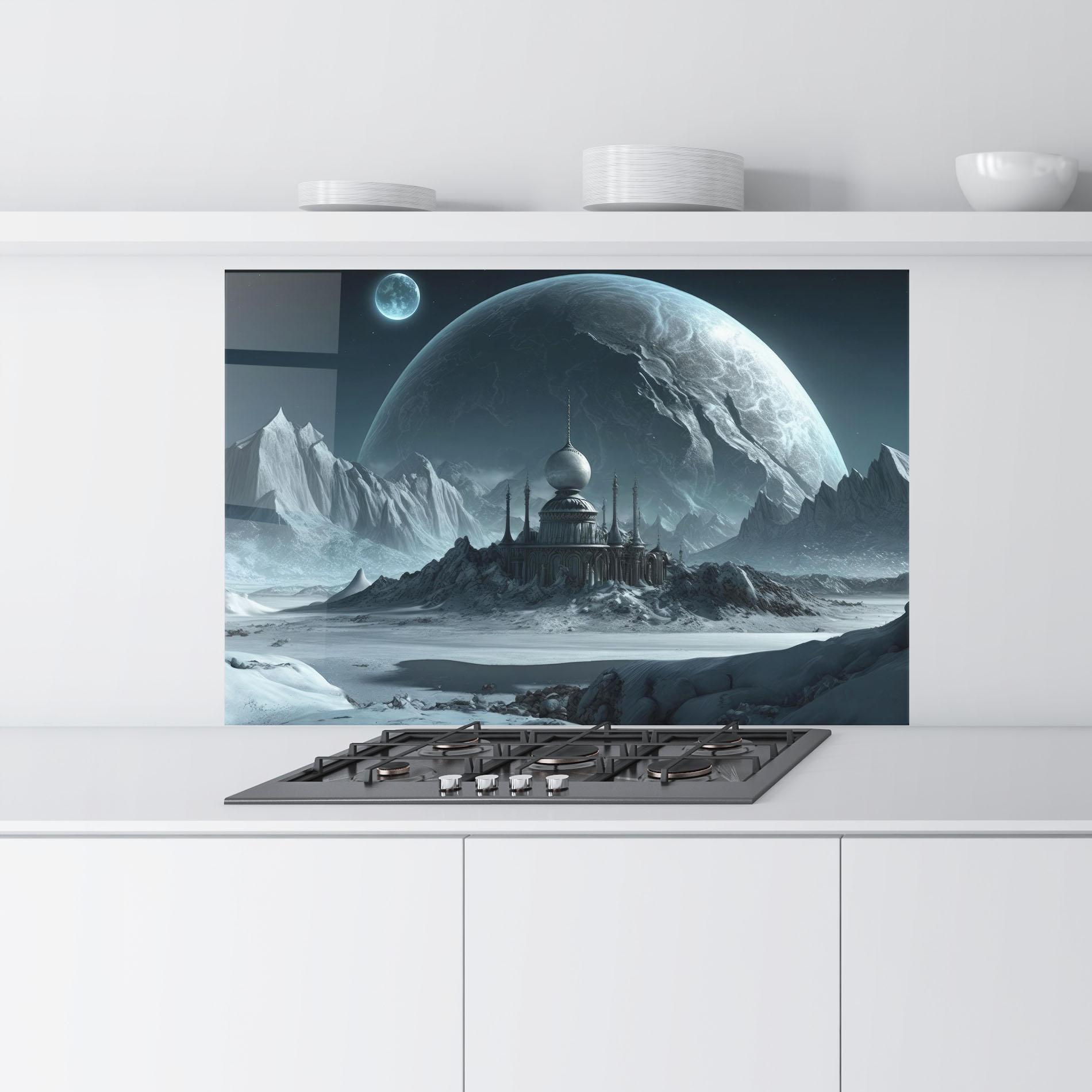 Küchenrückwand Glas Muslim Design mockup 9